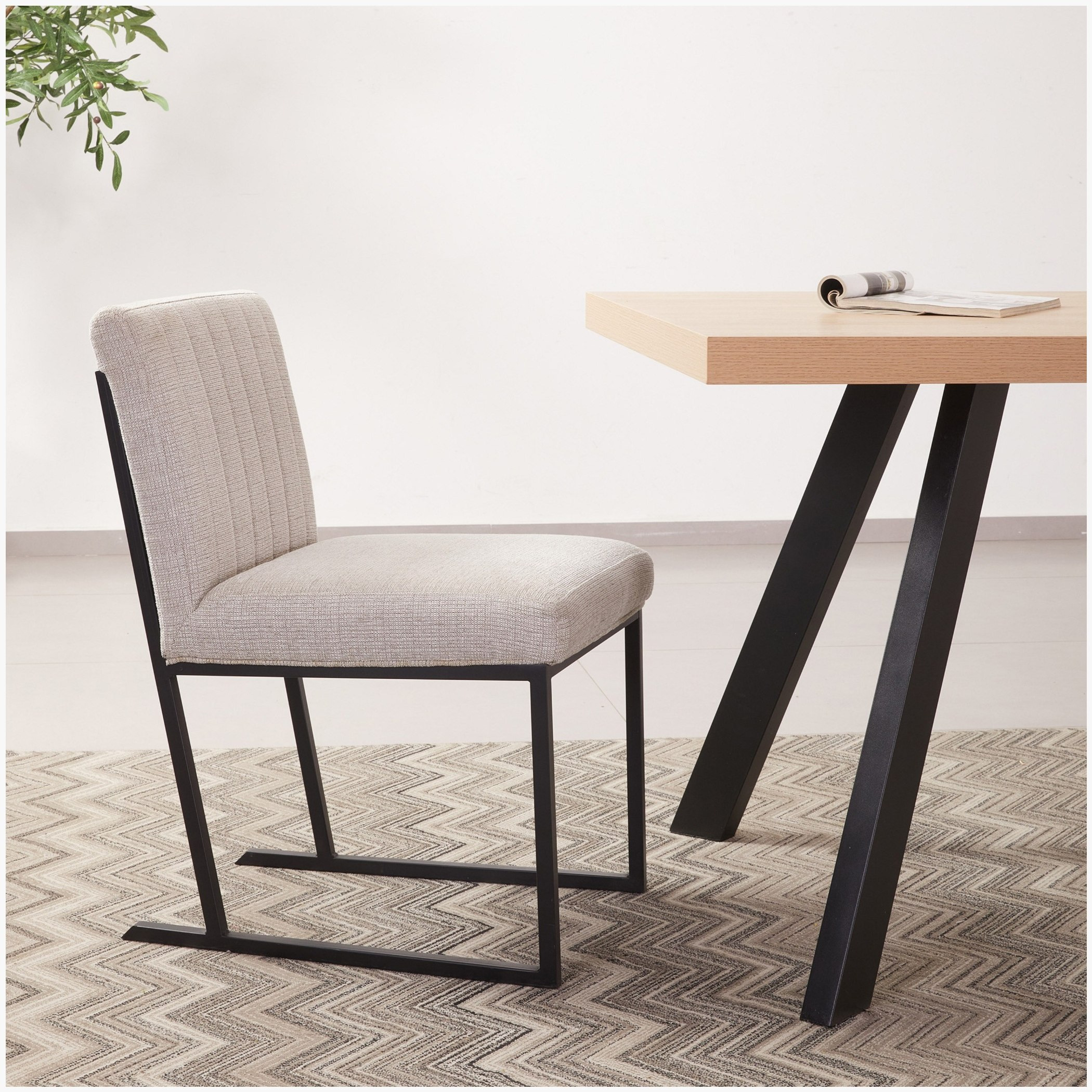 Iris 6-Seater A-Leg Dining Set-hbxfurniture-diningtablesandsets-diningsets-sixseater-image-7