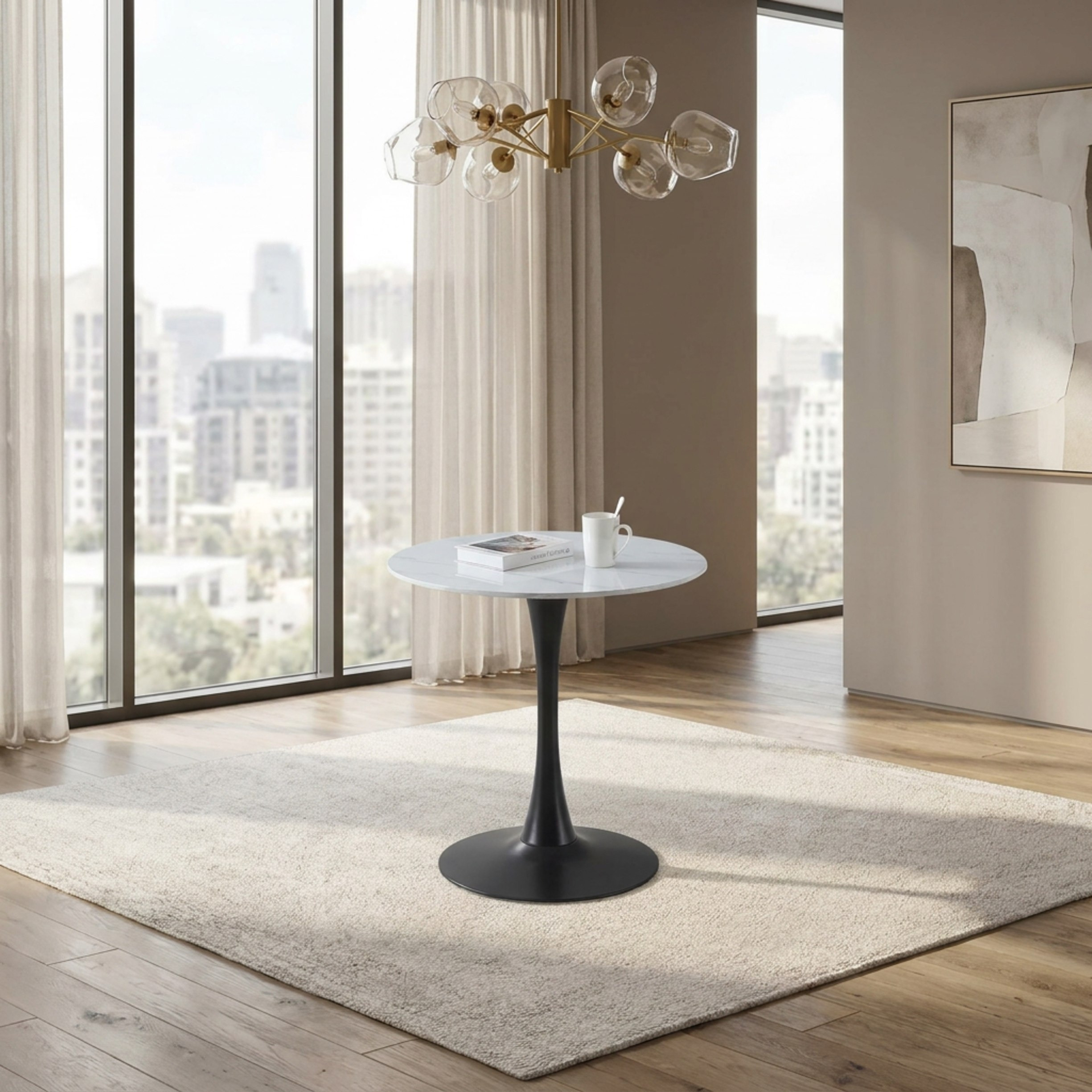 طقم سفرة مستدير من الحجر الملبد بمقعدين من إلفيس ويلويك-hbxfurniture-diningtablesandsets-diningsets-twoseater-image-2