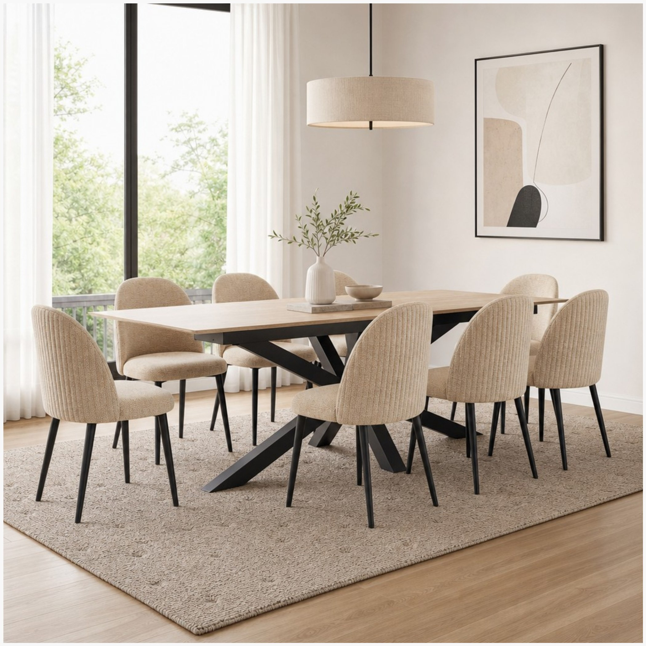 Welwick Belicia NXT 8-Seater Sintered Stone Dining Set-hbxfurniture-diningtablesandsets-diningsets-eightseater-image-1