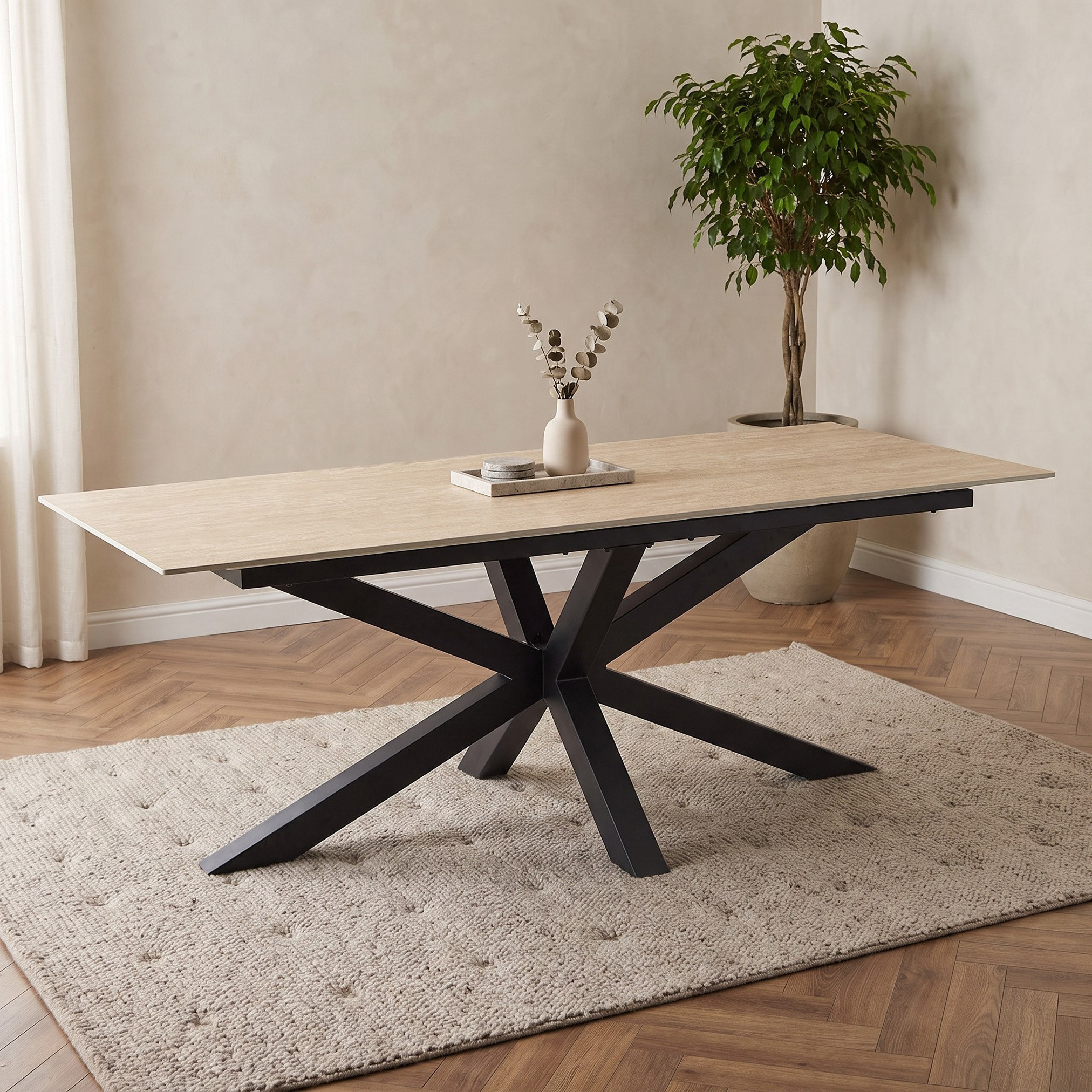 Welwick Belicia NXT 8-Seater Sintered Stone Dining Set-hbxfurniture-diningtablesandsets-diningsets-eightseater-image-2