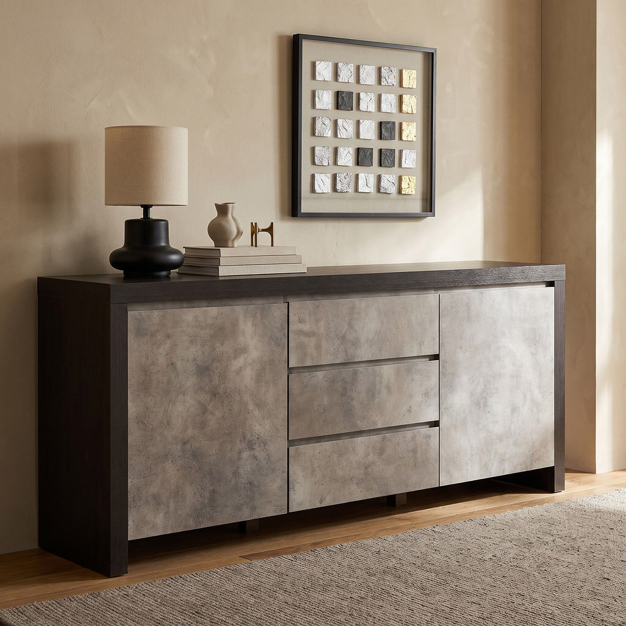 طقم غرفة طعام مانهاتن 8 مقاعد مع بوفيه راقي-hbxfurniture-diningtablesandsets-diningsets-eightseater-image-17