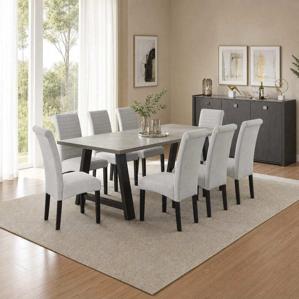 Cambridge Angelic 8-Seater Dining Set with Sideboard-hbxfurniture-diningtablesandsets-diningsets-eightseater-image-1