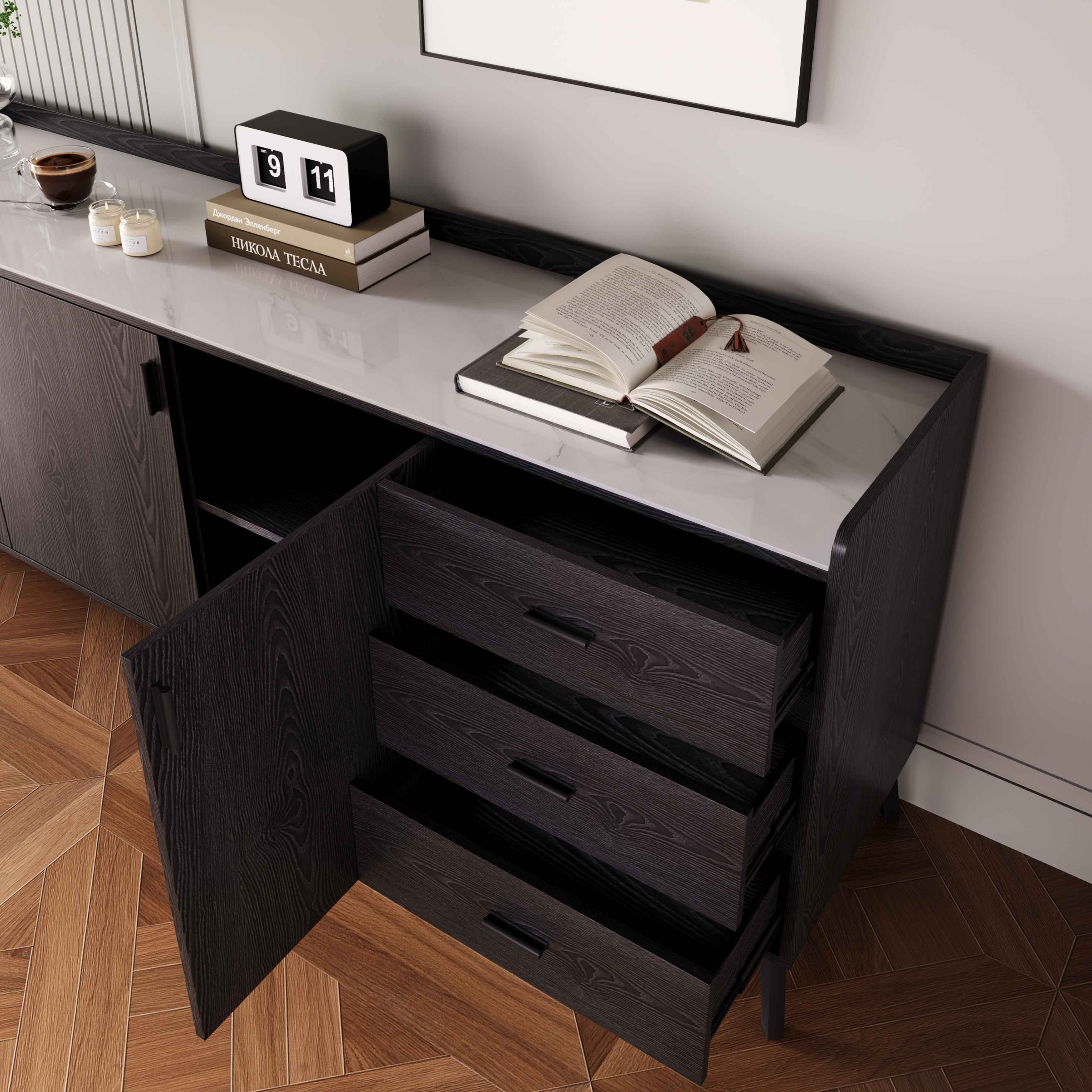 طقم سفرة بسطح حجري 8 مقاعد مع خزانة جانبية مارويل 2 متر من ويلويك وينشستر-hbxfurniture-diningtablesandsets-diningsets-eightseater-image-20
