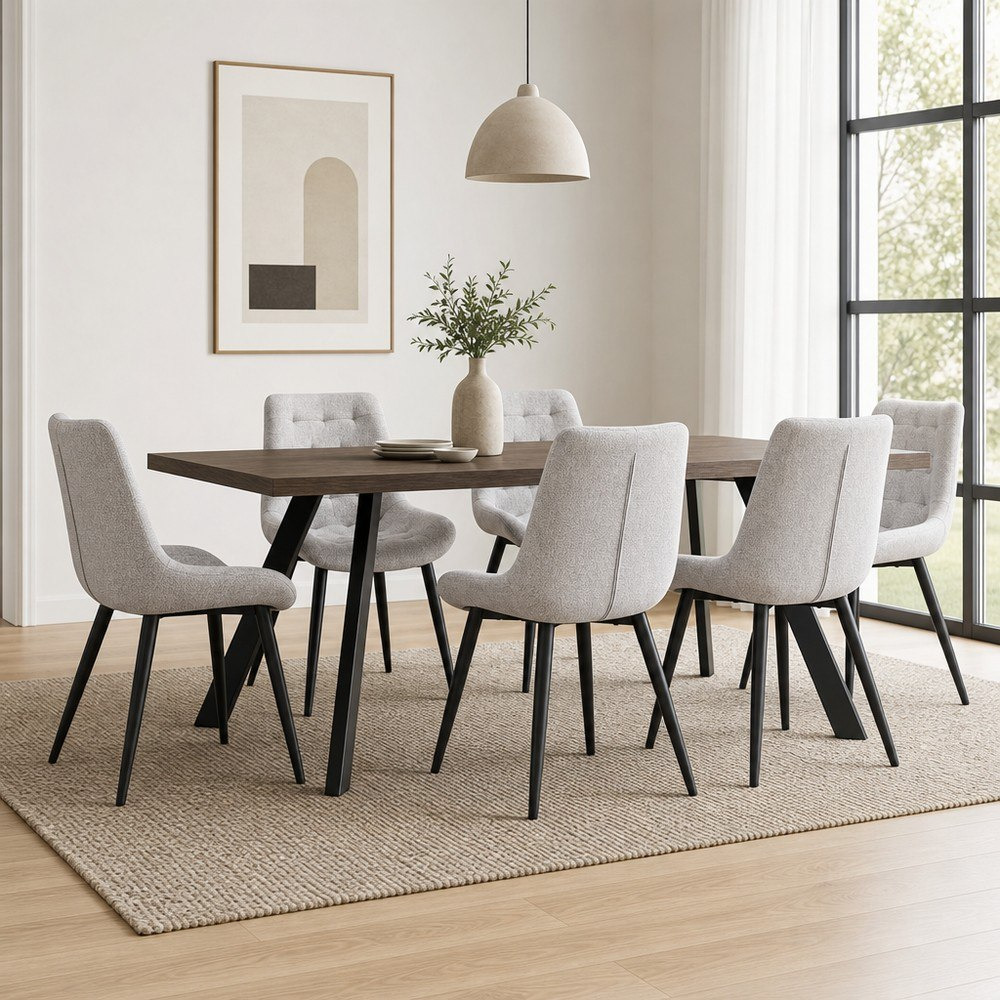 طقم سفرة 6 مقاعد من كاثي مونتانا-hbxfurniture-diningtablesandsets-diningsets-sixseater-image-1