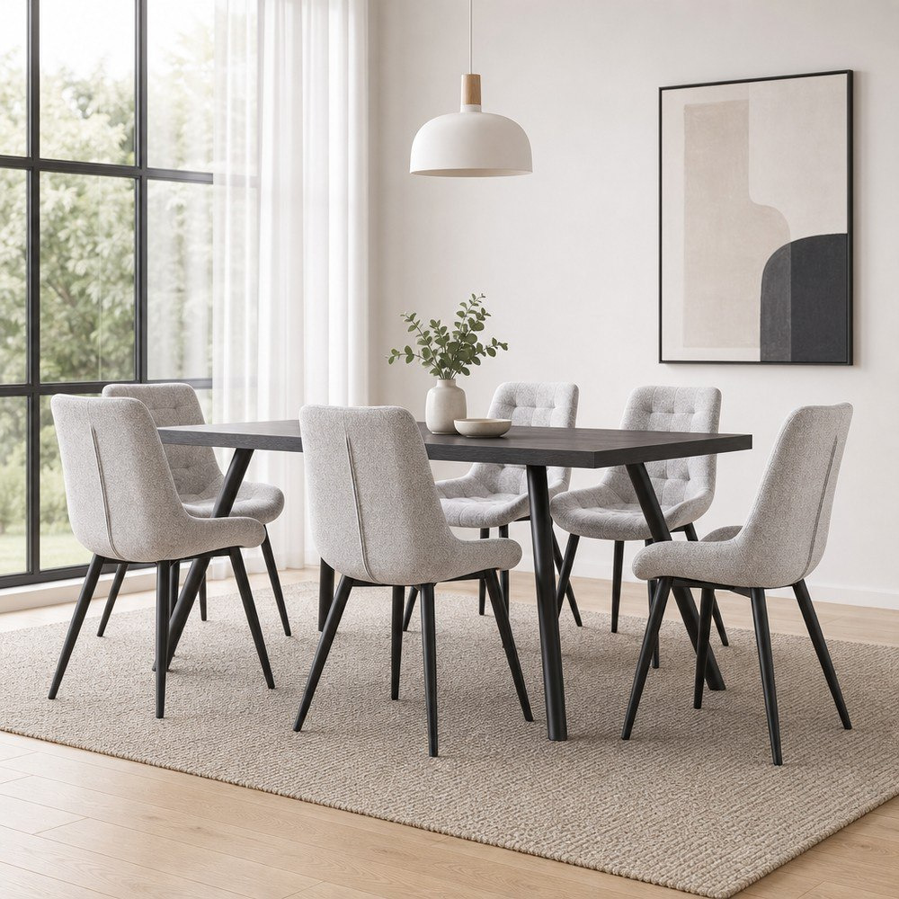 Cathy Lia Montana 6-Seater Dining Set-hbxfurniture-diningtablesandsets-diningsets-sixseater-image-1