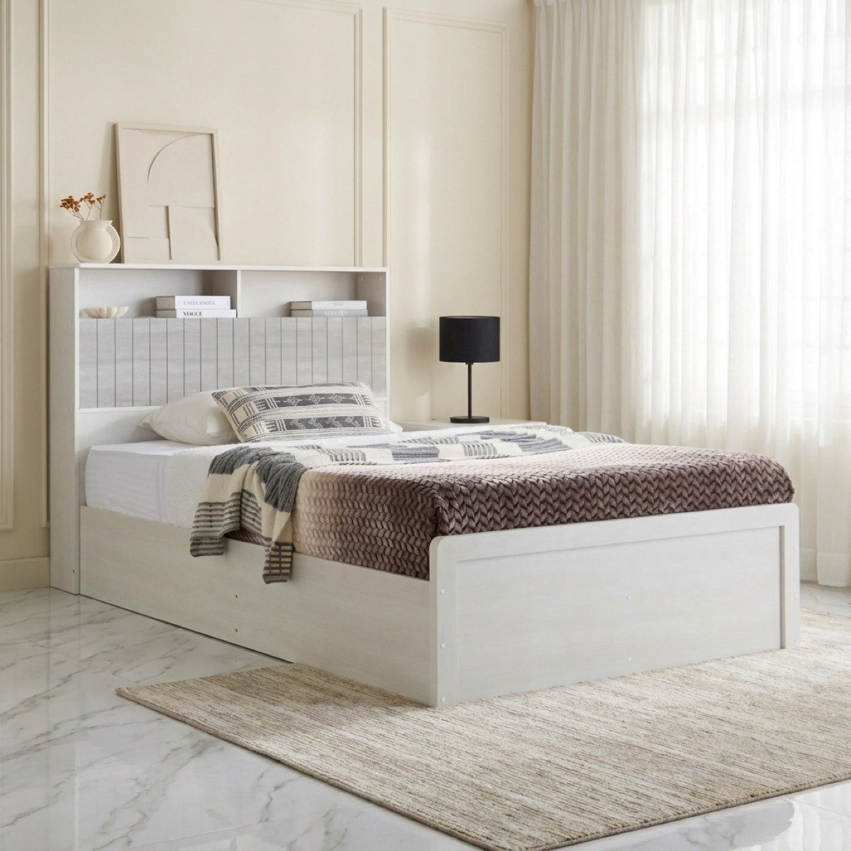 Movo-Liverpool Smart 4-Piece Single Bedroom Set - 120x200 cm-hbxfurniture-kidsroom-kidsroomsets-twin-image-2