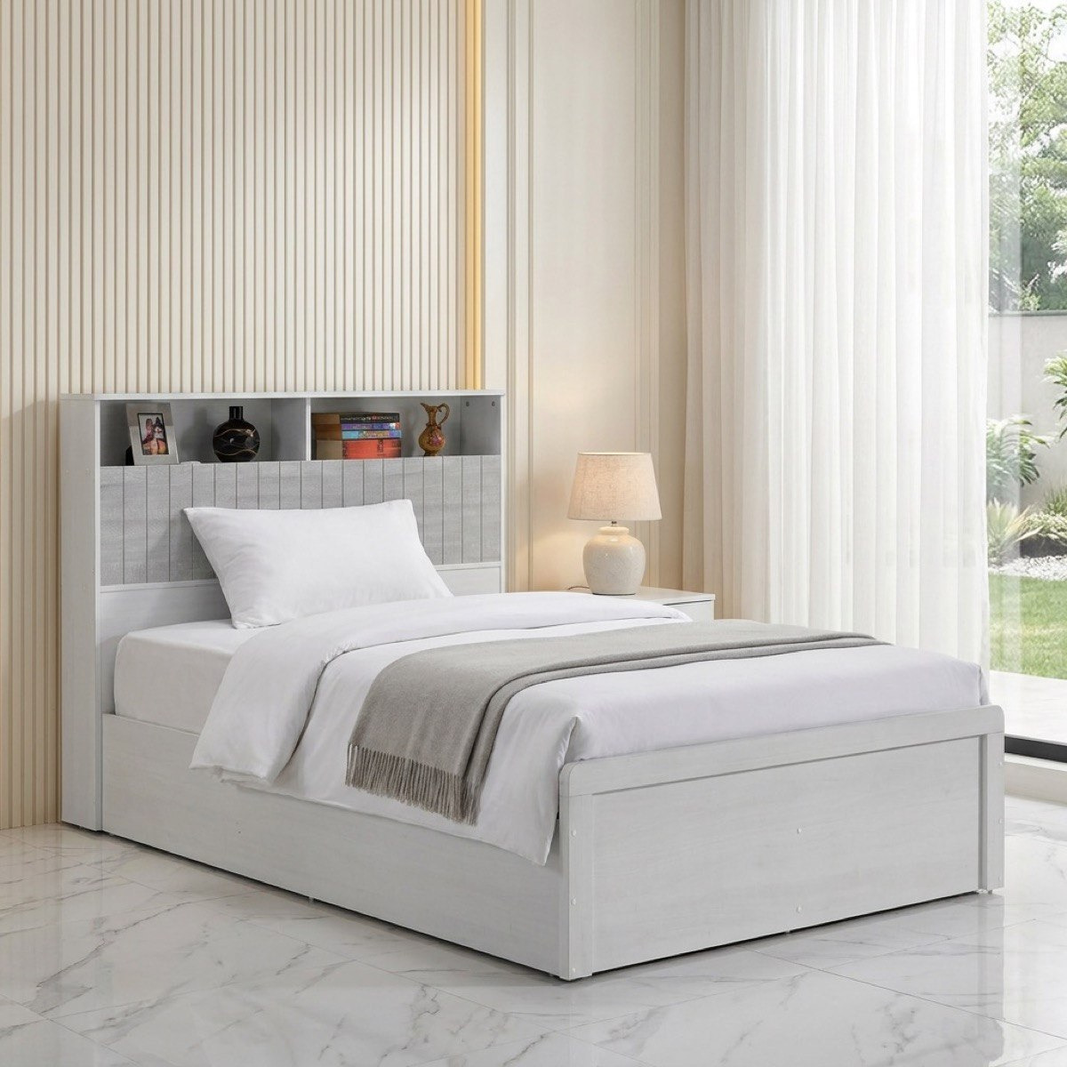 Movo-Liverpool Smart 4-Piece Single Bedroom Set - 90x200 cm-hbxkidsandyouth-bedsandbedsets-bedroomsets-single-image-2