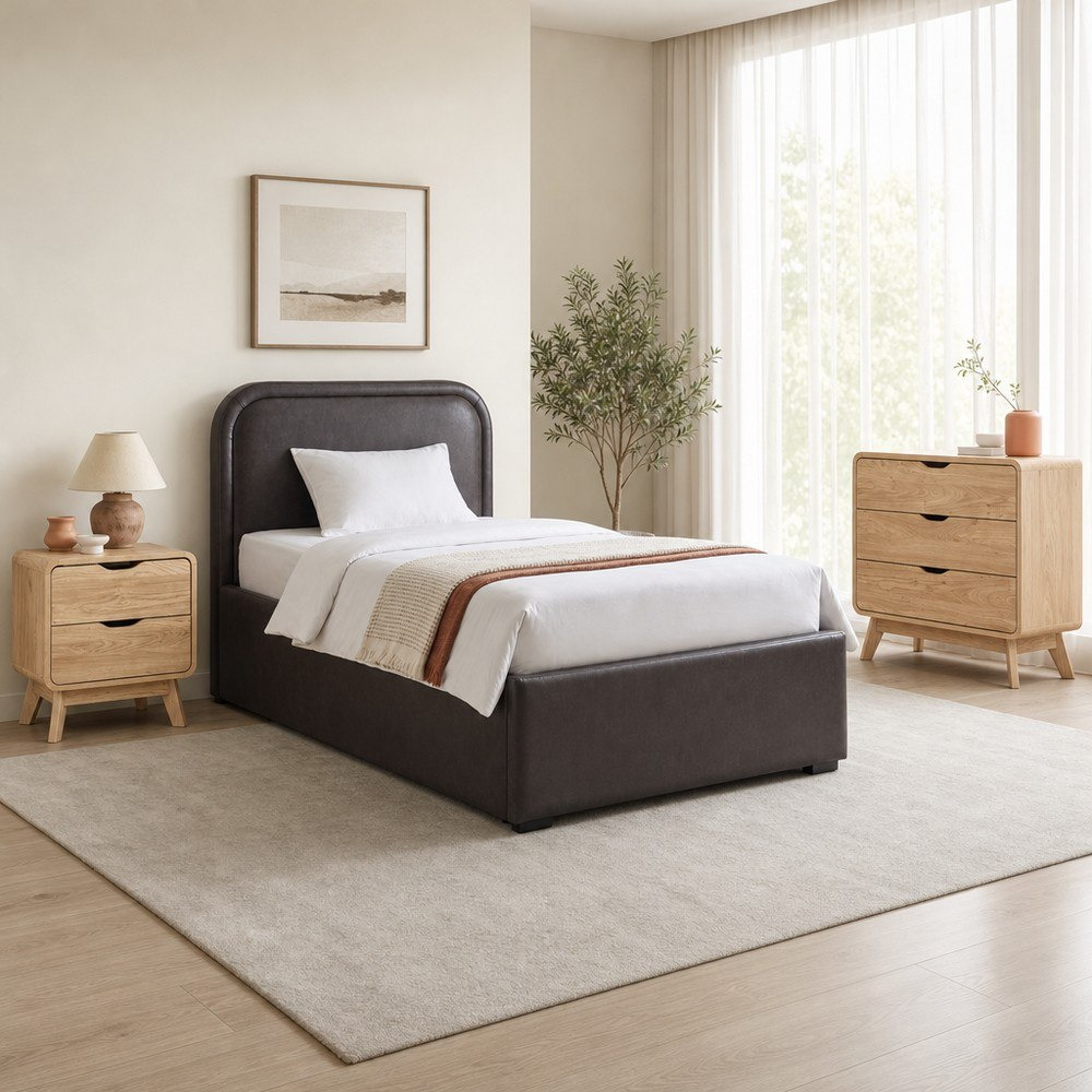 Nordica Opal 3-Piece Upholstered Hydraulic Young Bedroom Package-hbxfurniture-kidsroom-kidsroomsets-twin-image-1