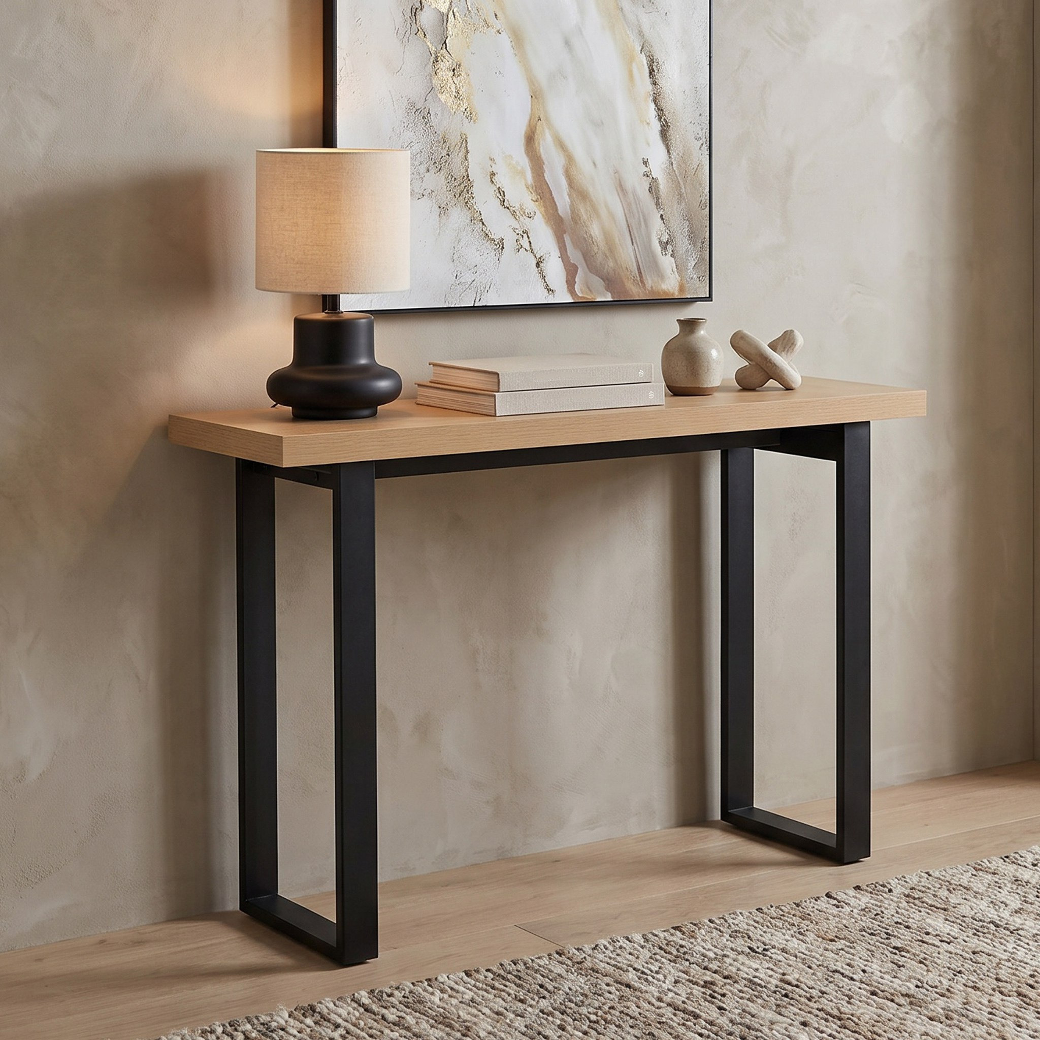 طقم وحدة تلفزيون مع طاولة مركزية وطاولة جانبية وطاولة كونسول من آيريس-hbxfurniture-livingroom-tvandmediaunits-image-19