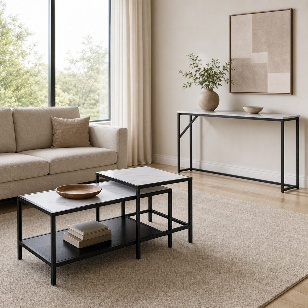 طقم طاولات قهوة من قطعتين مع طاولة كونسول من روما كرومبتون-hbxfurniture-tablesandstands-consoletables-image-1
