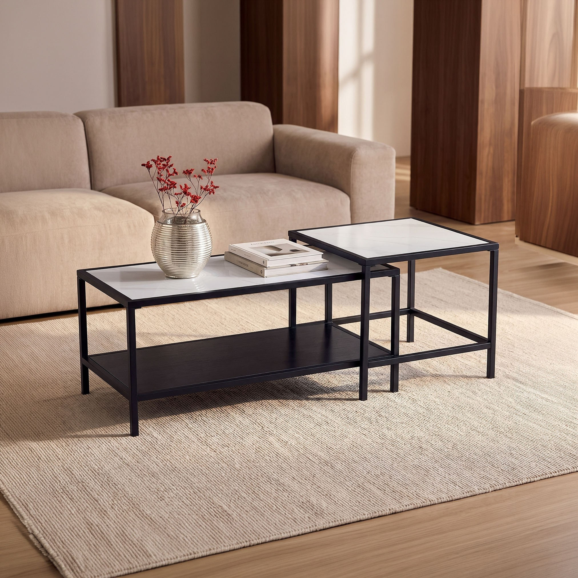 طقم طاولات قهوة من قطعتين مع طاولة كونسول من روما كرومبتون-hbxfurniture-tablesandstands-consoletables-image-2