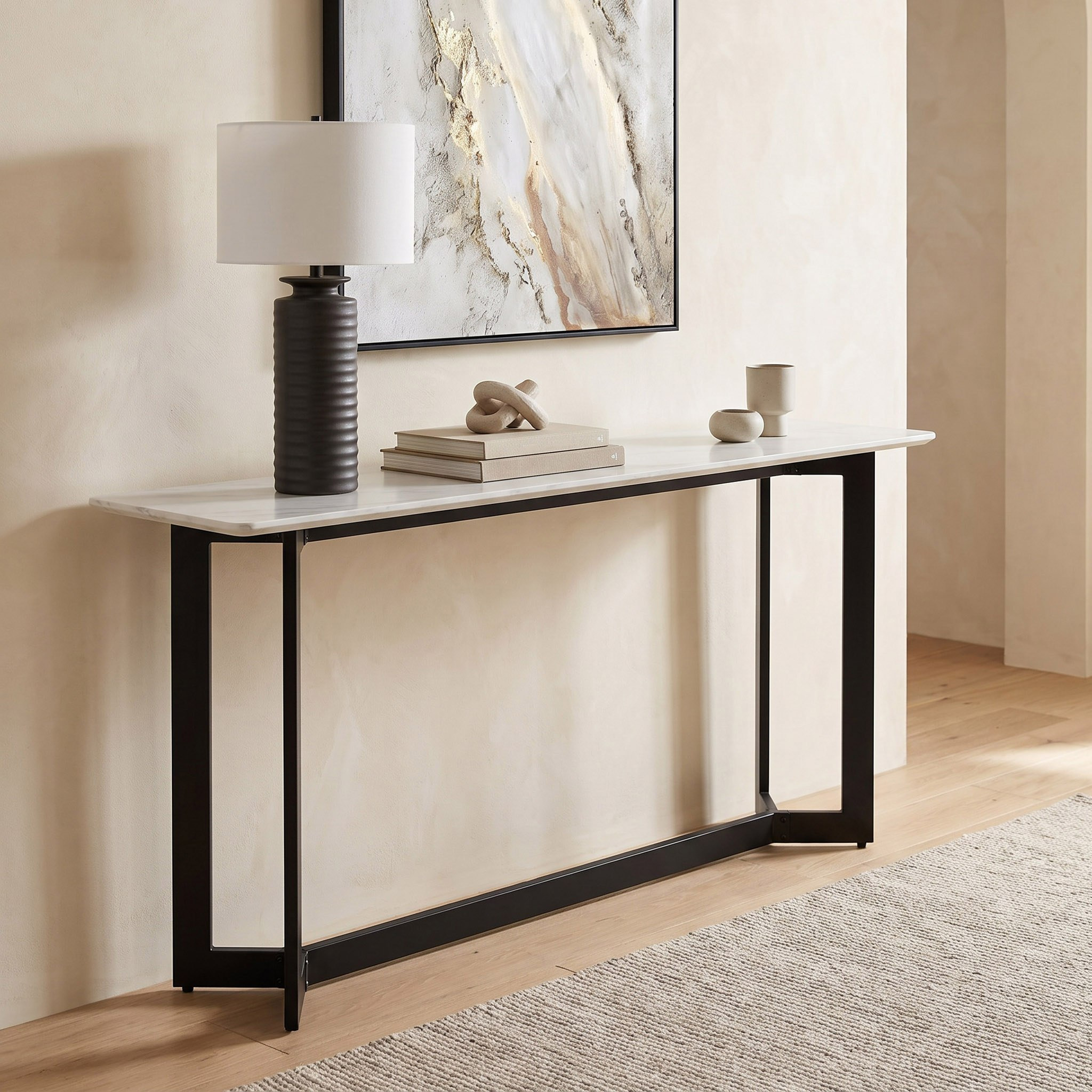 Roma Barcelona 2-Piece Coffee Table Set with Console Table-hbxfurniture-tablesandstands-consoletables-image-16