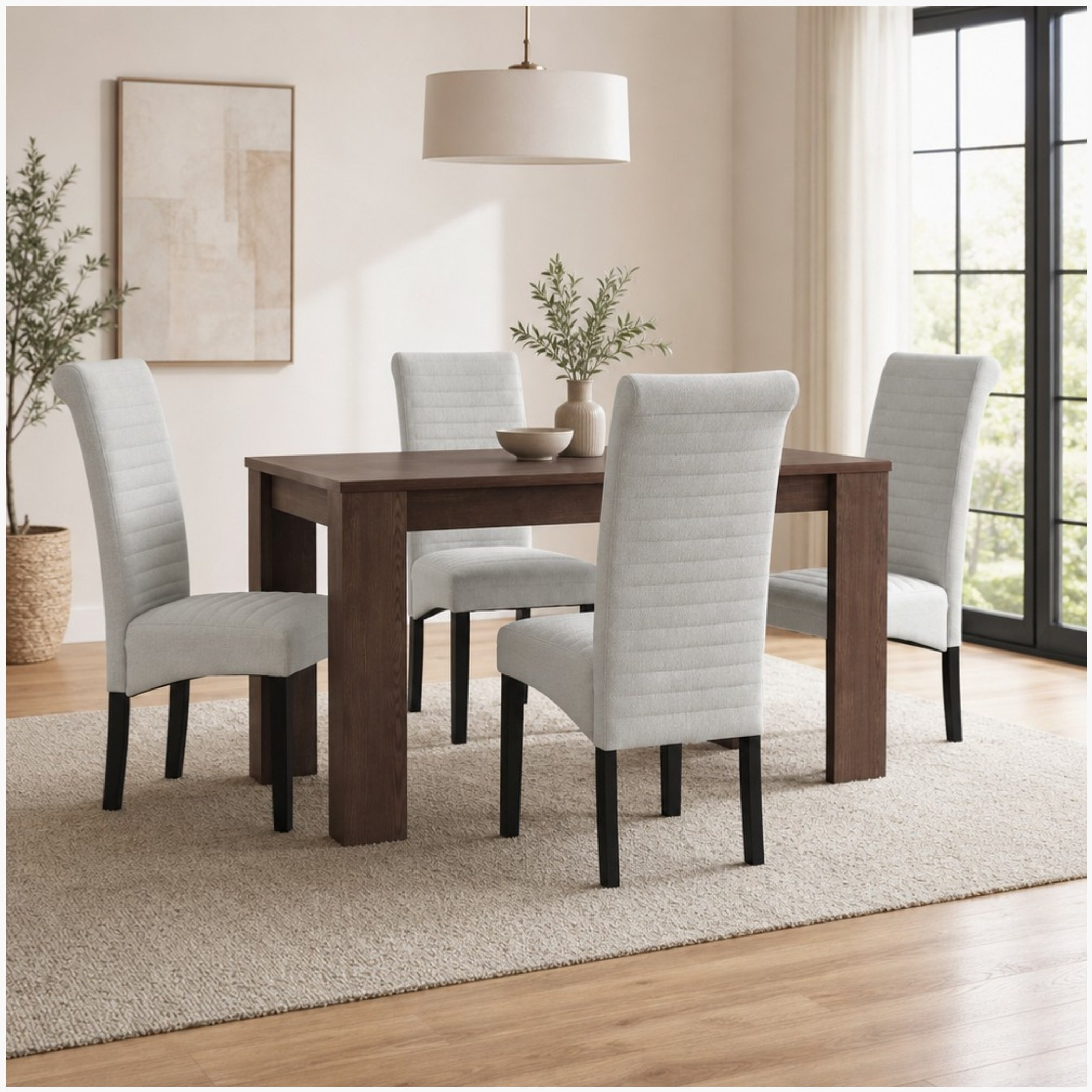 Riccardo Angelic 4-Seater Dining Set-hbxdiningroom-diningtablesandsets-diningsets-fourseater-image-1