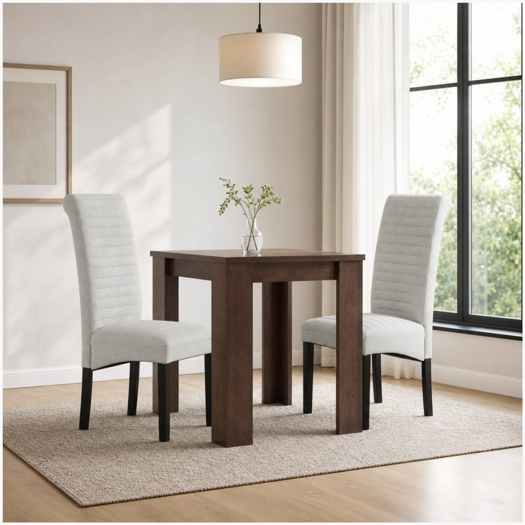 Riccardo Angelic 2-Seater Dining Set-hbxfurniture-diningtablesandsets-diningsets-twoseater-image-1