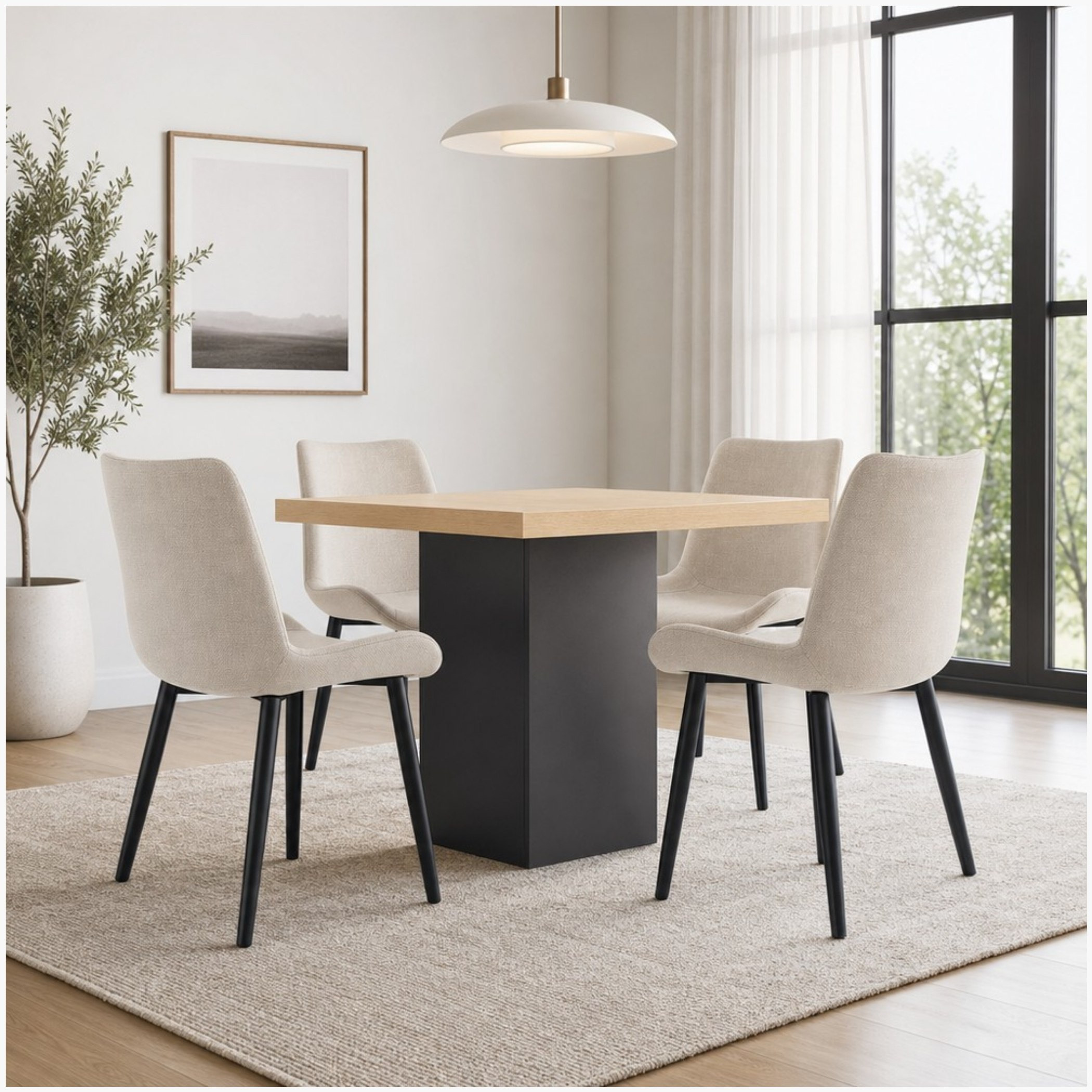 Winchester Roma 4-Seater Square Dining Set-hbxdiningroom-diningtablesandsets-diningsets-fourseater-image-1