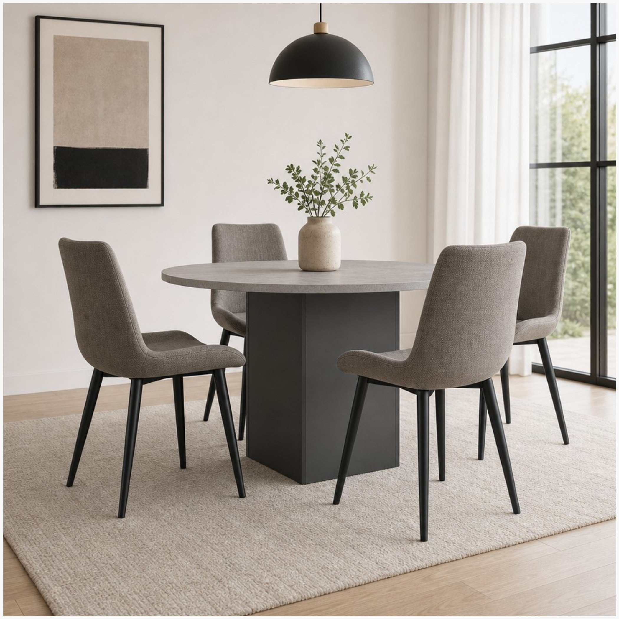 Winchester Roma 4-Seater Round Dining Set-hbxdiningroom-diningtablesandsets-diningsets-fourseater-image-1