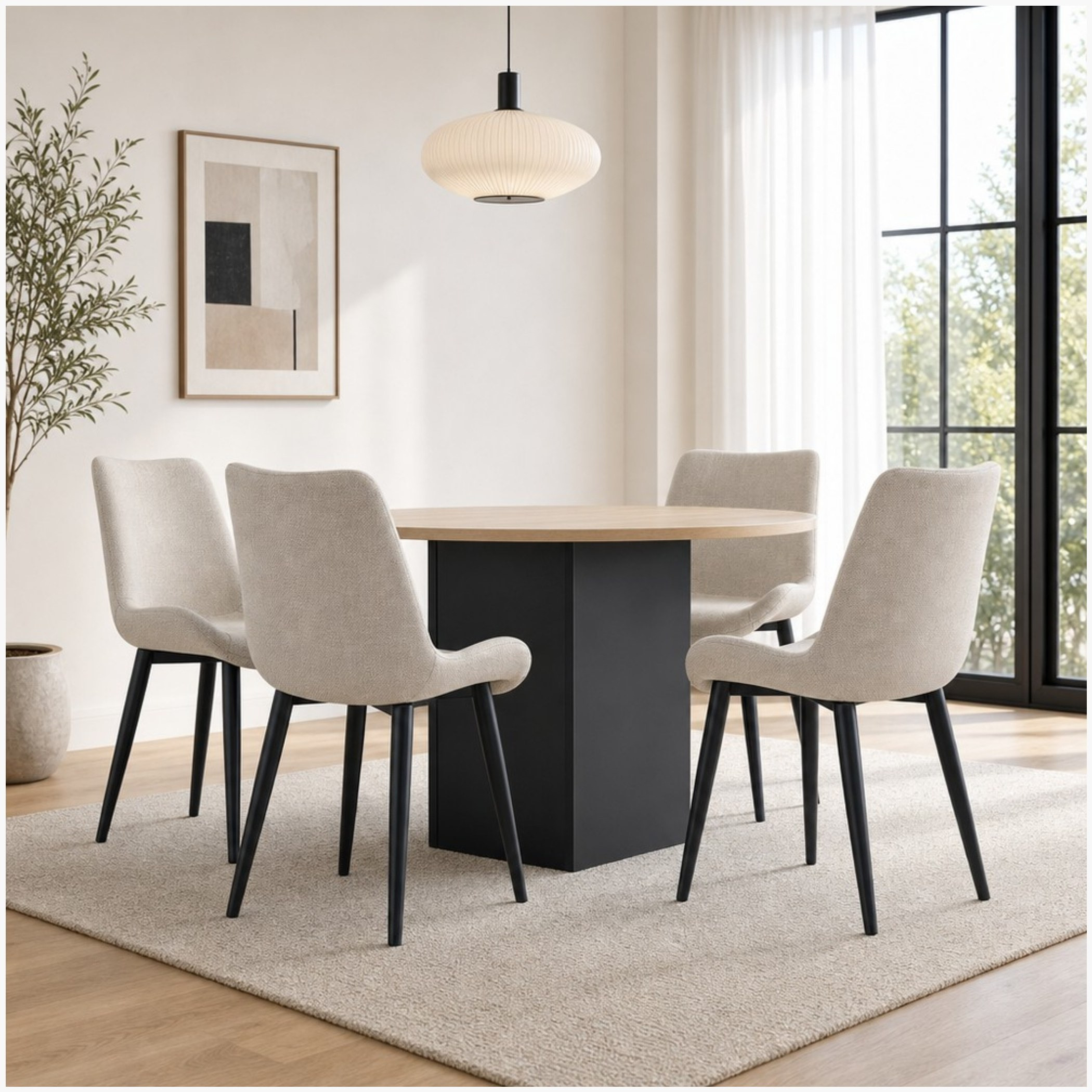 Winchester Roma 4-Seater Round Dining Set-hbxdiningroom-diningtablesandsets-diningsets-fourseater-image-1