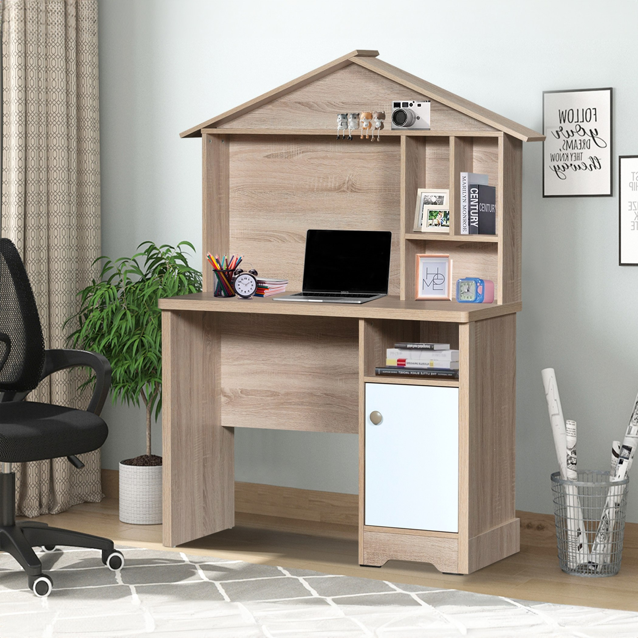 My House Study Desk and Office Chair Package-hbxfurniture-office-desks-image-1