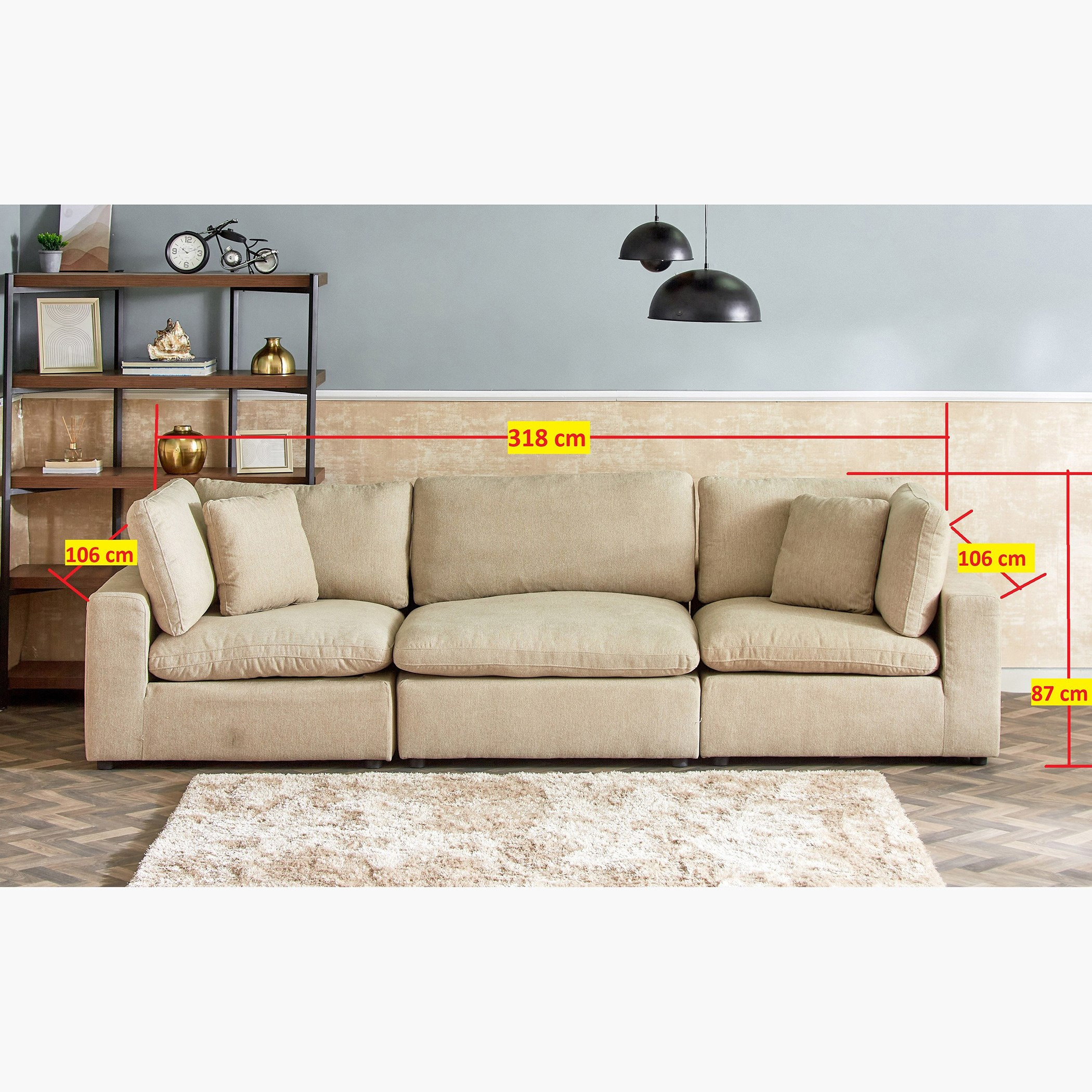 مجموعة وحدة كنبة 3 مقاعد - 1 كرسي دون مساند ذراعين و2 كنبة ركنية من سيجنورا-hbxlivingroom-sofasandarmchairs-sofas-image-3