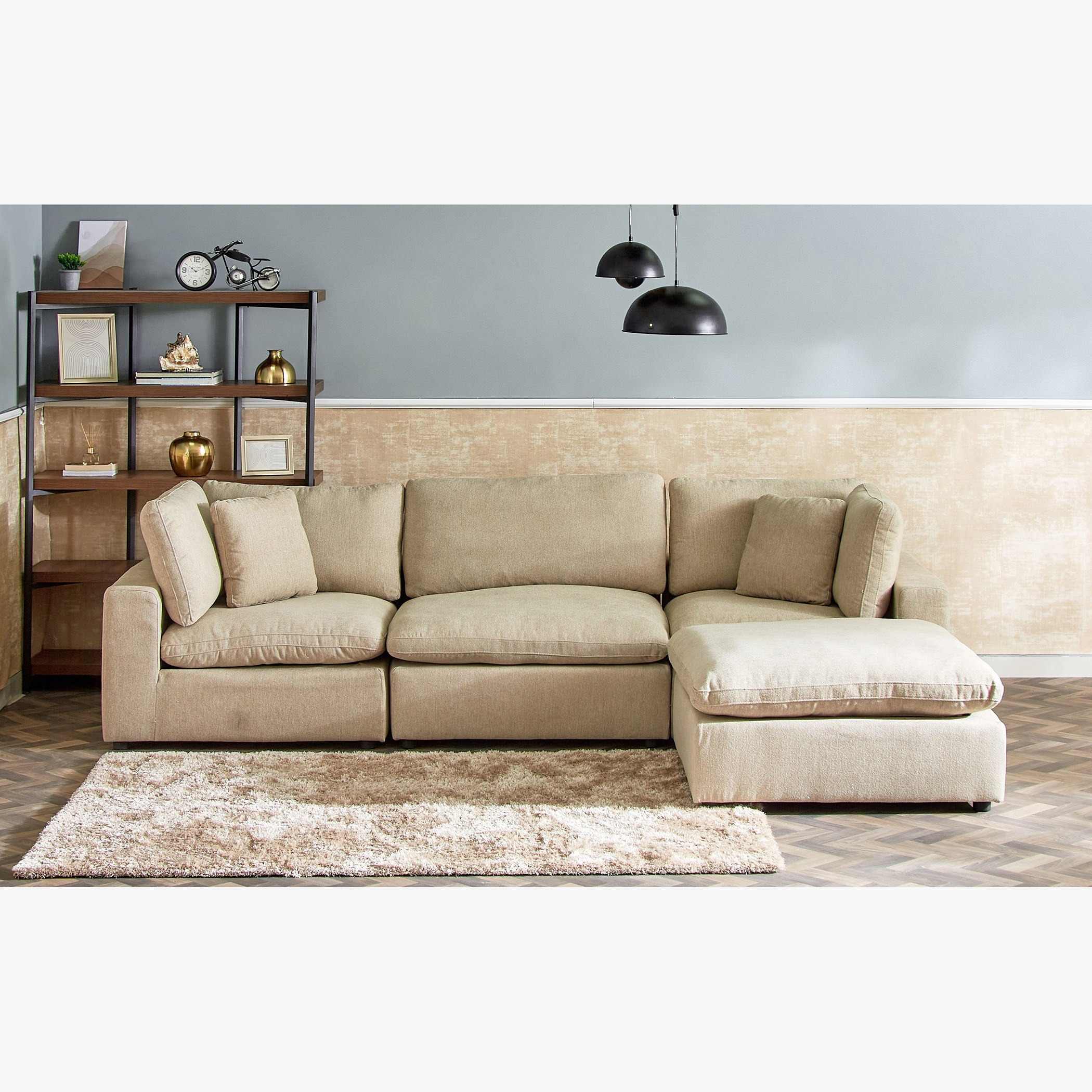 Signora 4-Seater Modular Sofa Package - 1-pc Armless Chair, 2-pc Corner Sofa & 1-pc Ottoman-hbxlivingroom-sofasandarmchairs-sofasetspackage-image-2