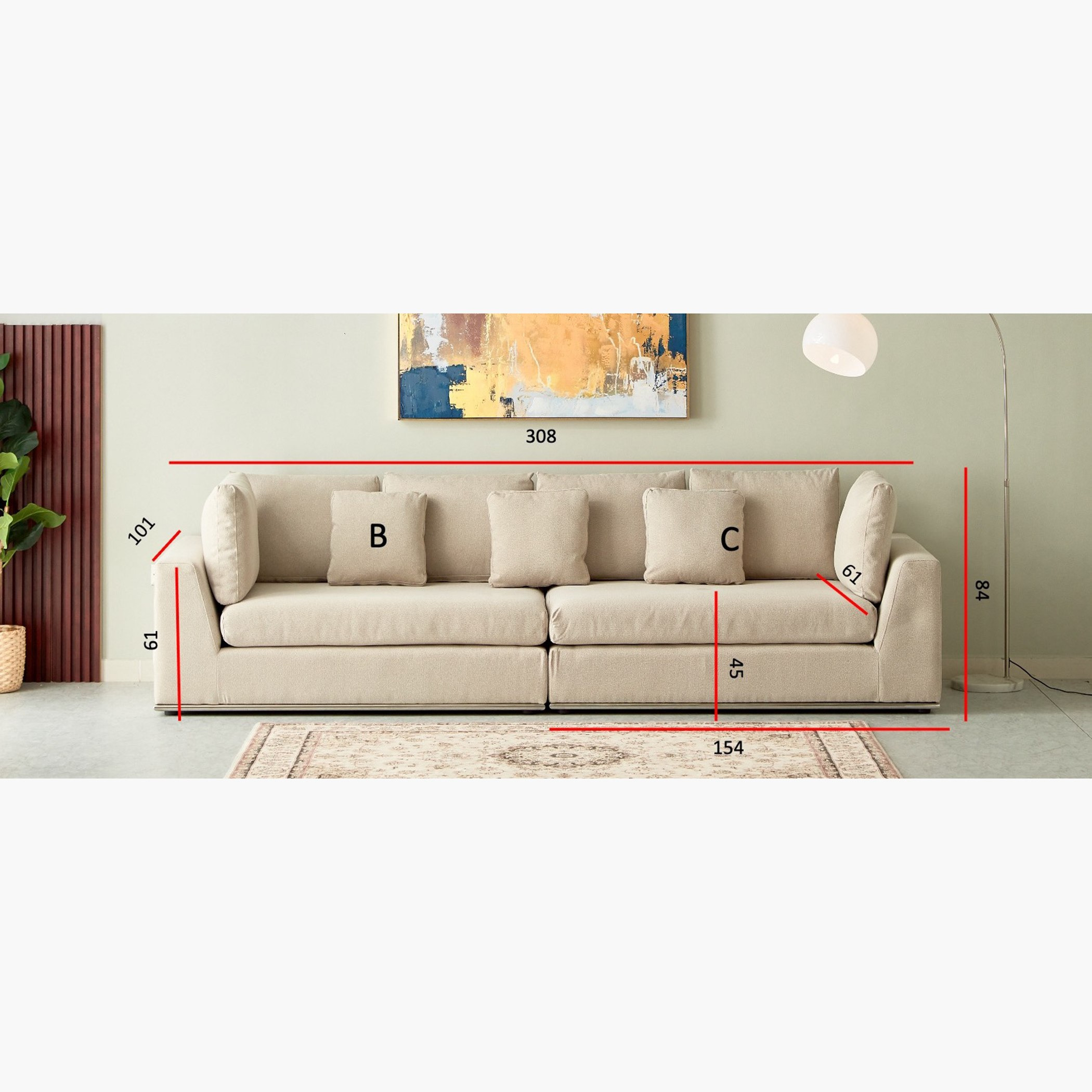 Giovanni 4-Seater Modular Sofa Package - 2-pc Corner Sofa-hbxlivingroom-sofasandarmchairs-sofasetspackage-image-2