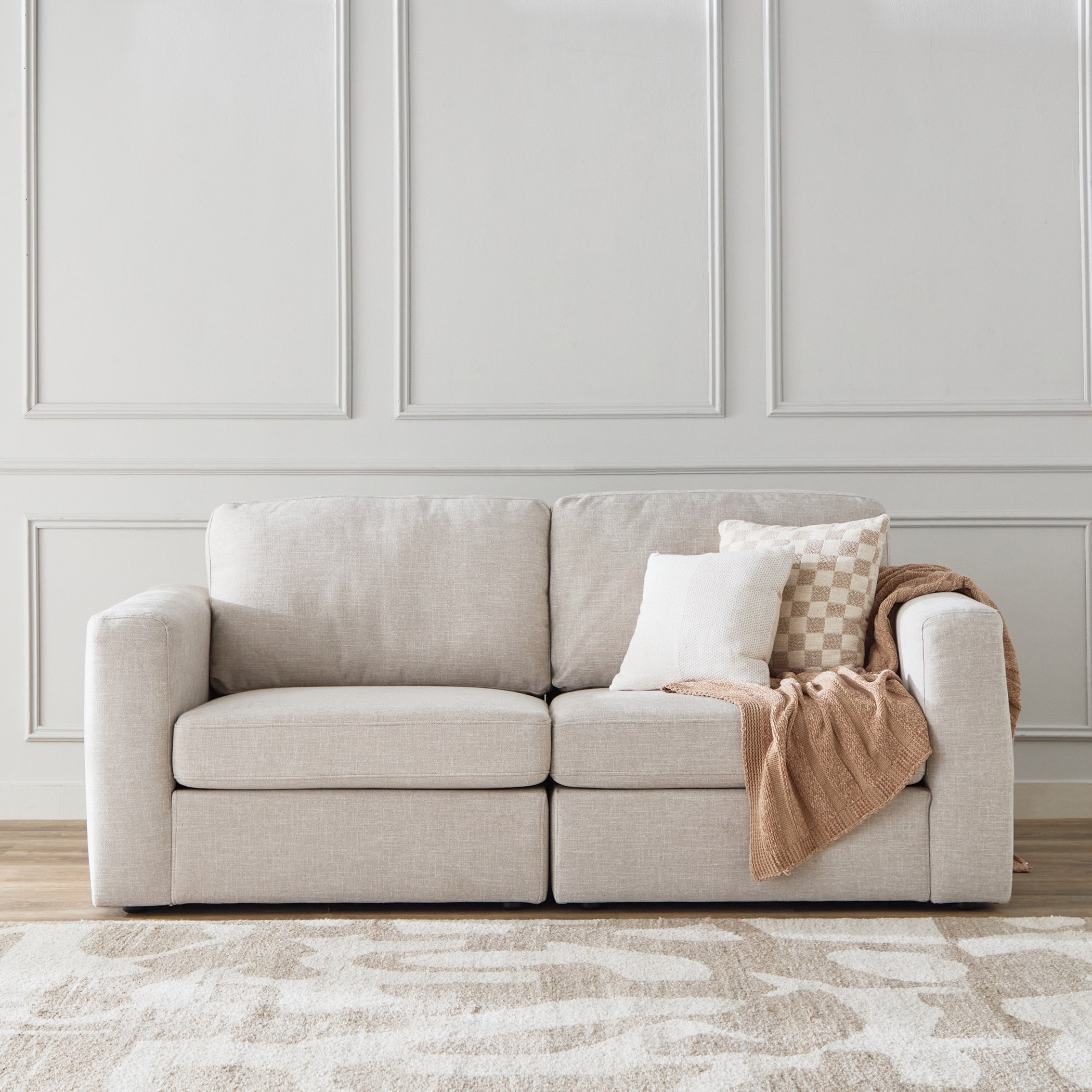 iModular 2-Seater Modular Sofa Package - 1 Left Armchair, 1 Right Armchair-hbxlivingroom-sofasandarmchairs-sofasetspackage-image-1