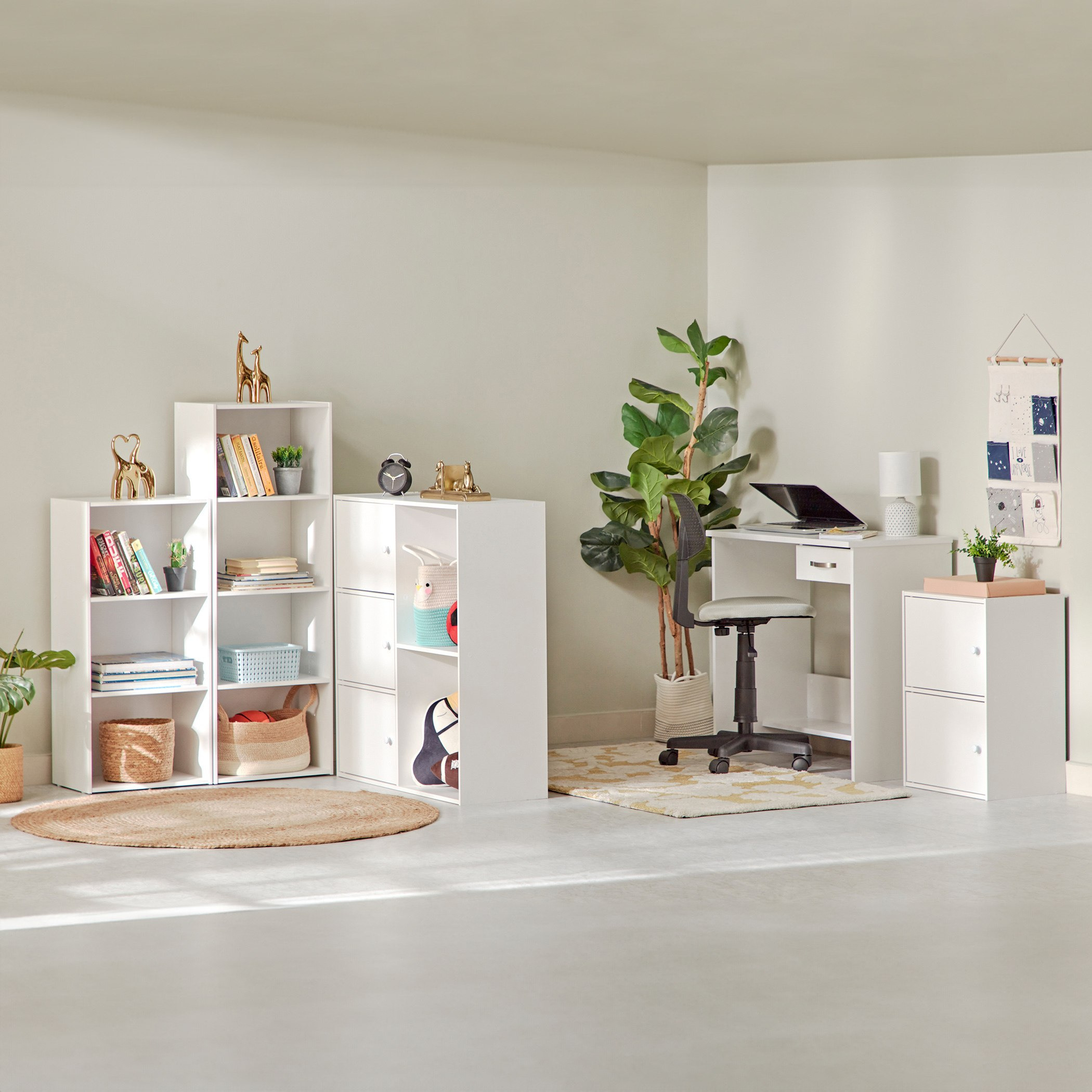 Vanilla Junior 6-Piece Study Room Package-hbxfurniture-office-desks-image-1