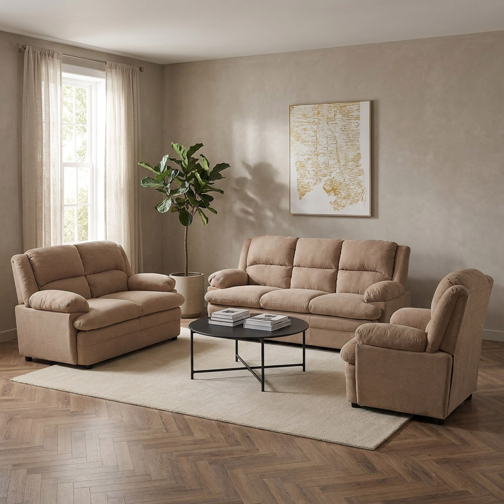 Bali 3+2+1 Seater Sofa Package-hbxlivingroom-sofasandarmchairs-sofasetspackage-image-1