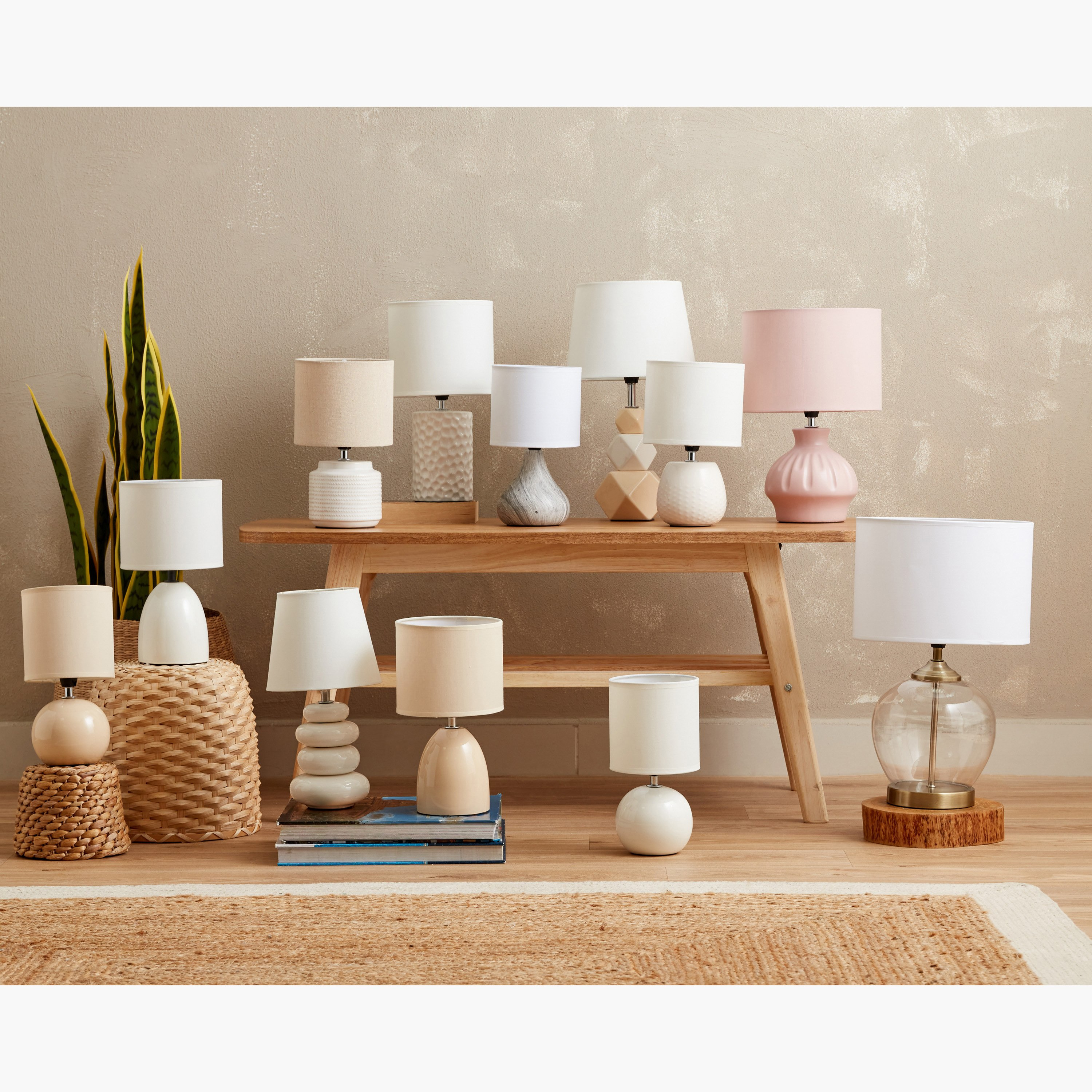 Clarc 2-Piece Ceramic Table Lamp Package - 21.5x21.5x38 cm-hbxlivingroom-lighting-tablelamps-image-5
