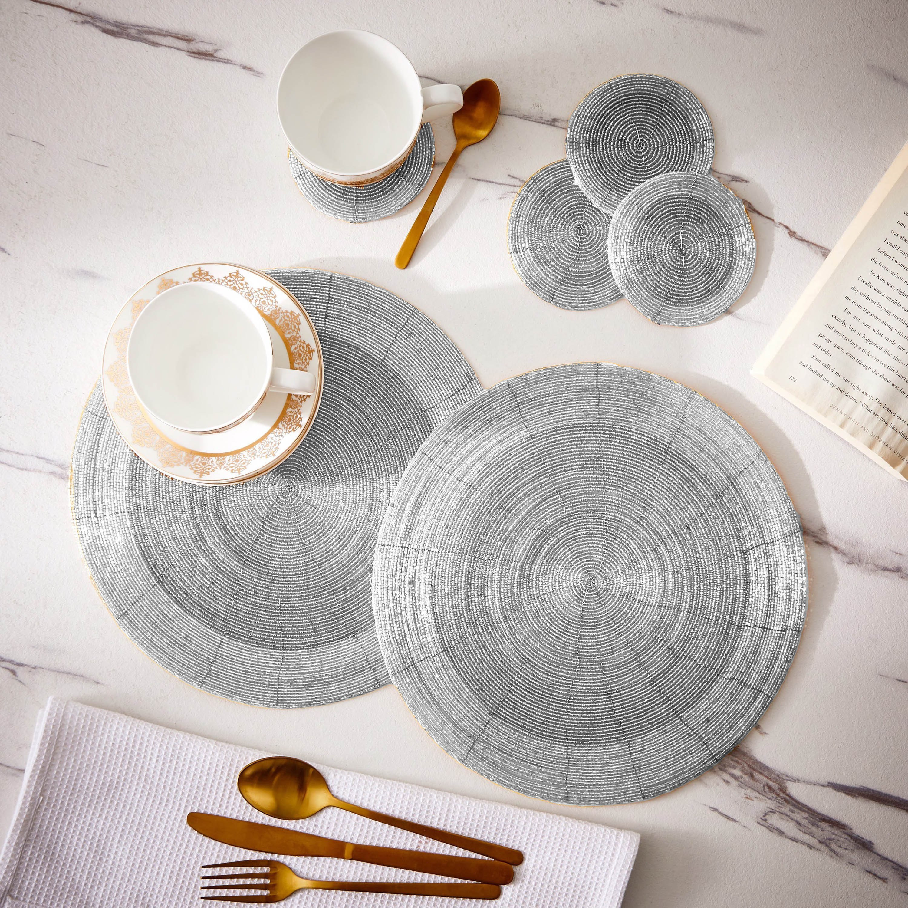 Blaze 6-Piece Beaded Placemat Package - 30 cm-hbxdecorandfurnishings-homefurnishings-tablelinens-image-5