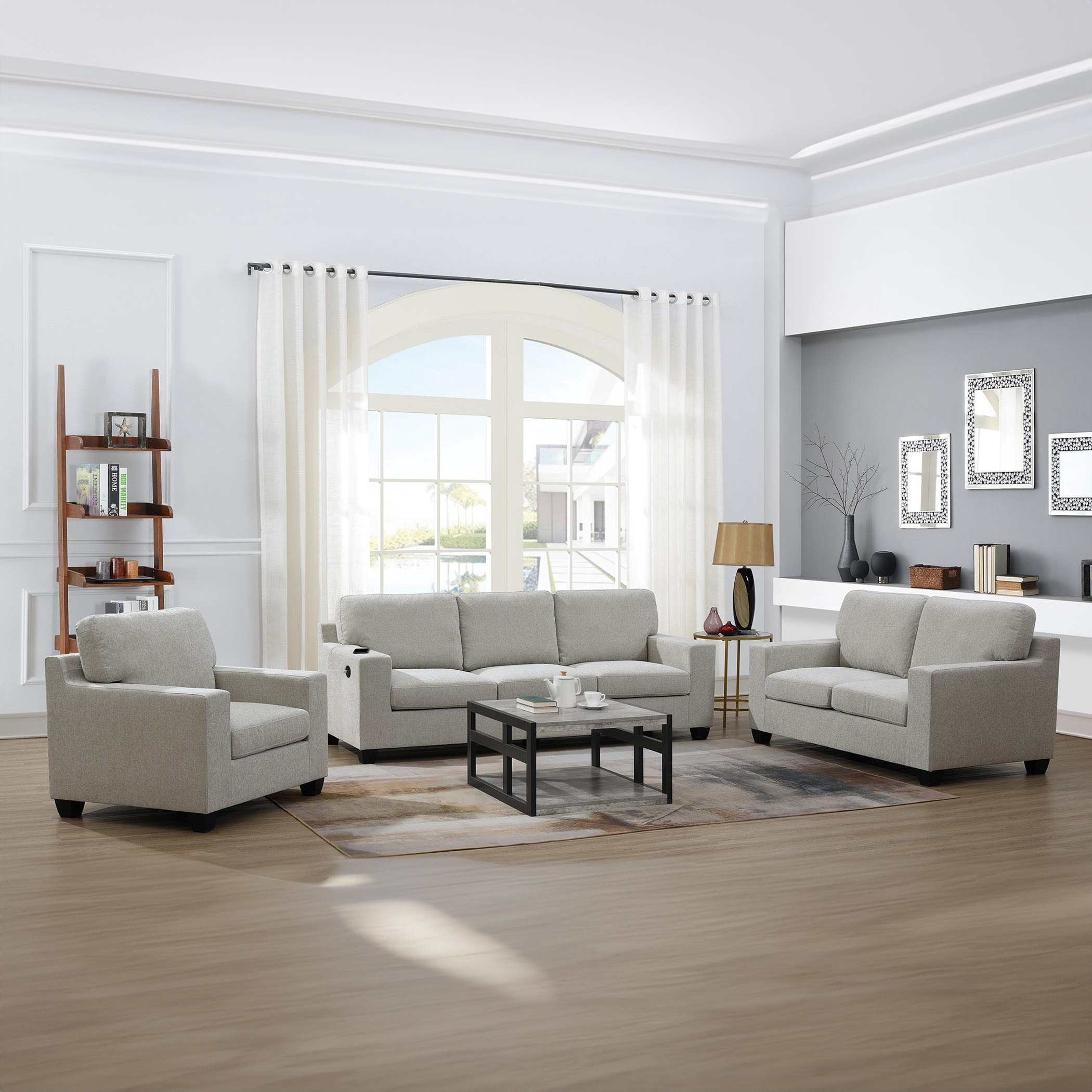 Simpson 3+1+1 Seater Sofa Package-hbxlivingroom-sofasandarmchairs-sofasetspackage-image-1