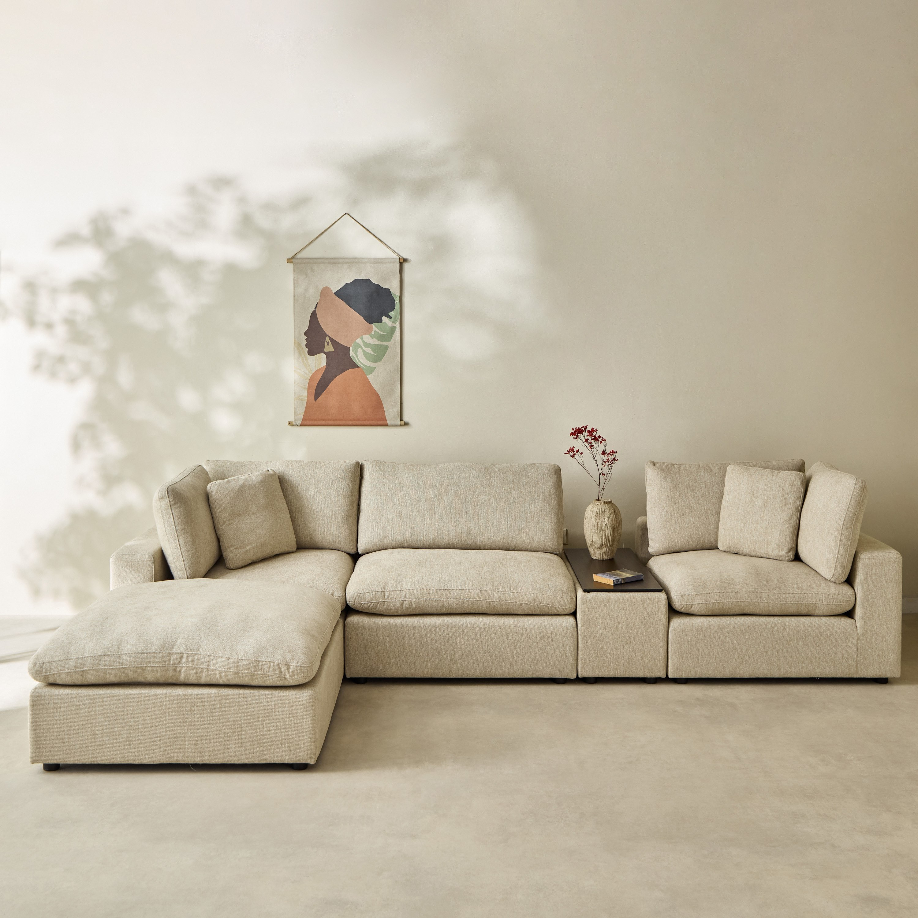 Signora 3-Seater Modular Sofa Package - 2 Corner Sofa, 1 Armless Chair, 1 Ottoman, 1 Console-hbxlivingroom-sofasandarmchairs-sofasetspackage-image-2