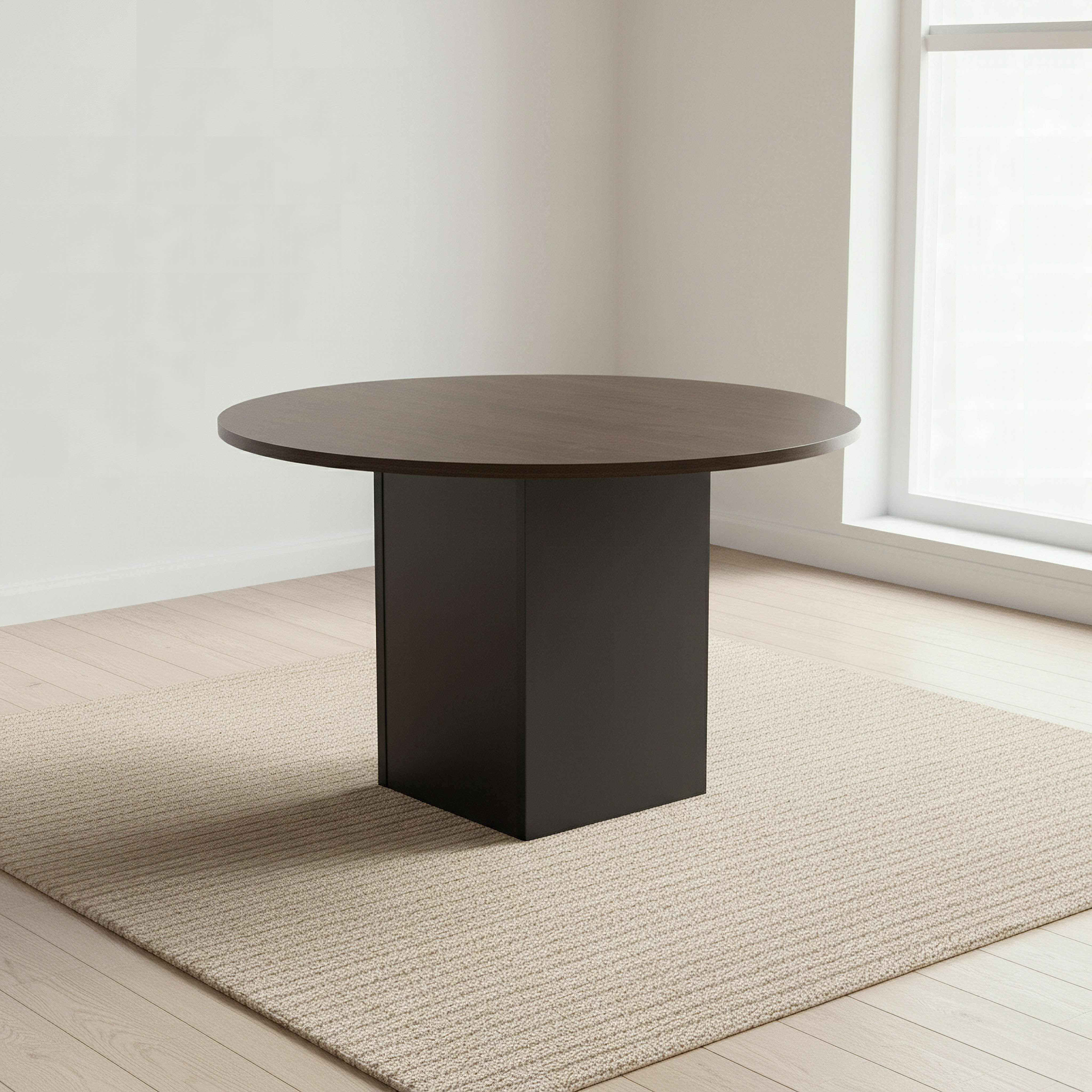 Winchester 4-Seater Round Dining Table-hbxfurniture-diningtablesandsets-diningtables-fourseater-image-1