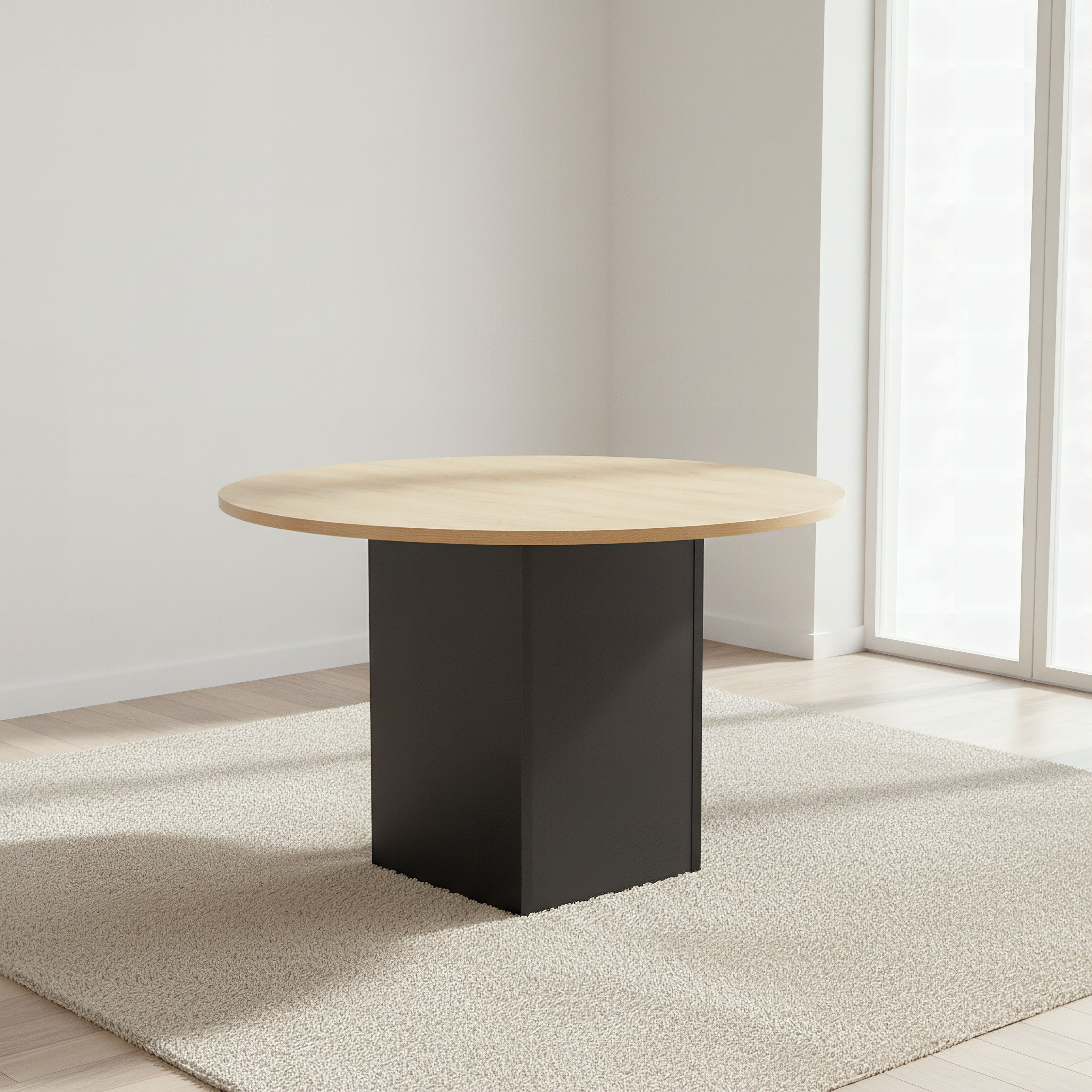 Winchester 4-Seater Round Dining Table-hbxfurniture-diningtablesandsets-diningtables-fourseater-image-2