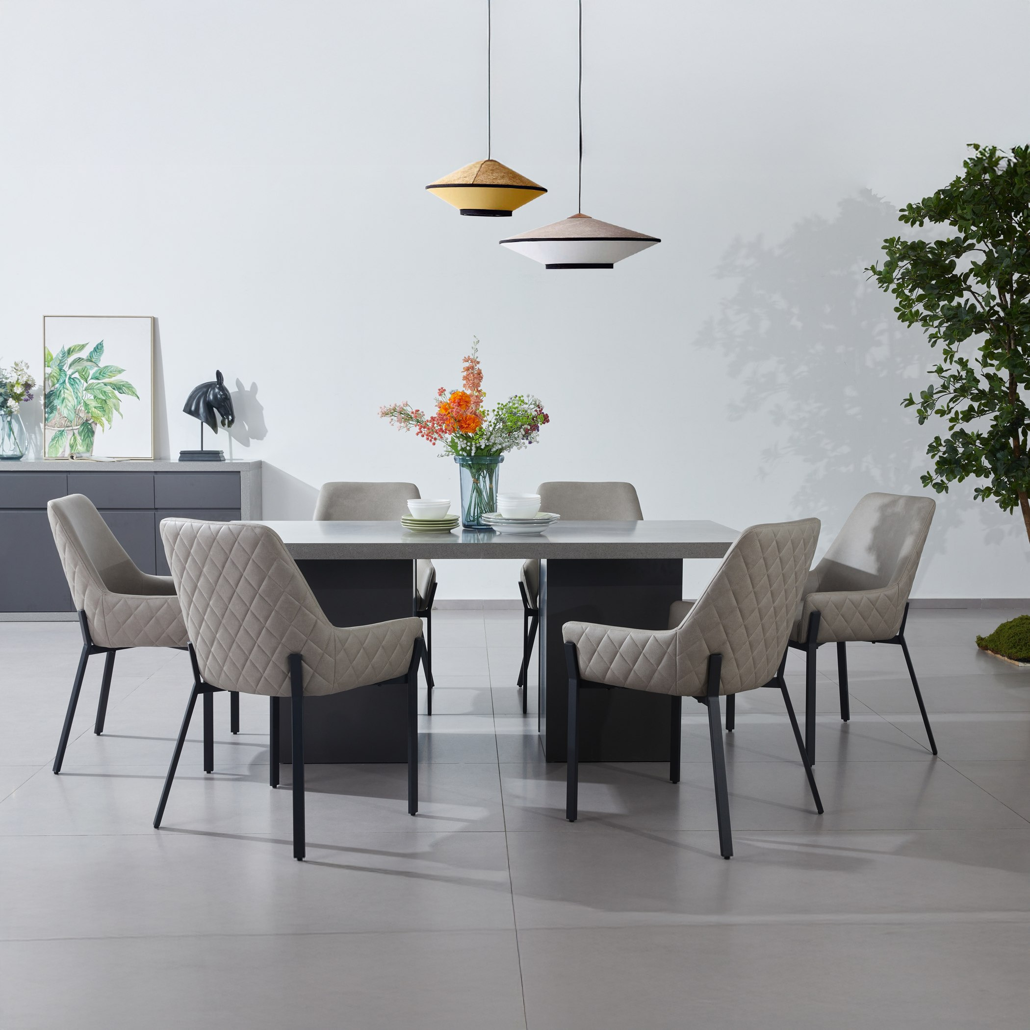 Winchester 6-Seater Dining Table with Chairs and Sideboard Package-hbxdiningroom-diningtablesandsets-diningsets-diningpackages-image-1