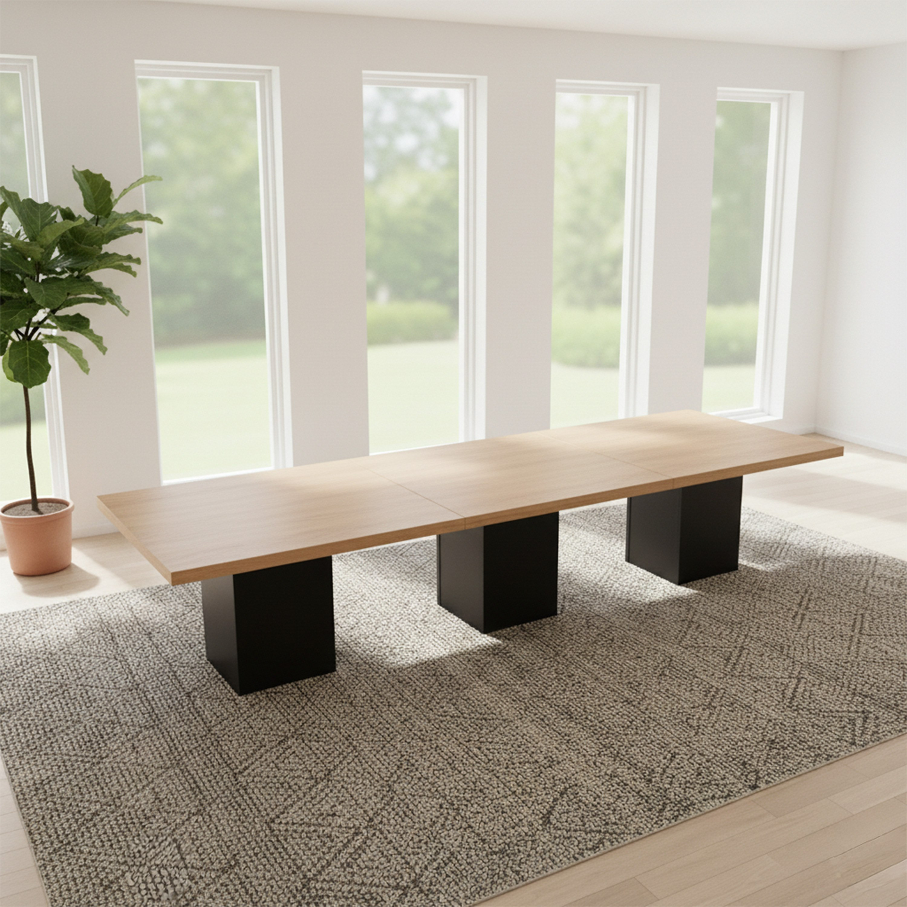 Winchester XL 12-Seater Dining Table-hbxfurniture-diningtablesandsets-diningtables-twelveseater-image-1