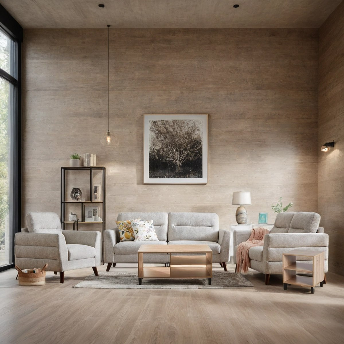 Mykonos 5-Piece Living Package-hbxlivingroom-sofasandarmchairs-sofasetspackage-image-1