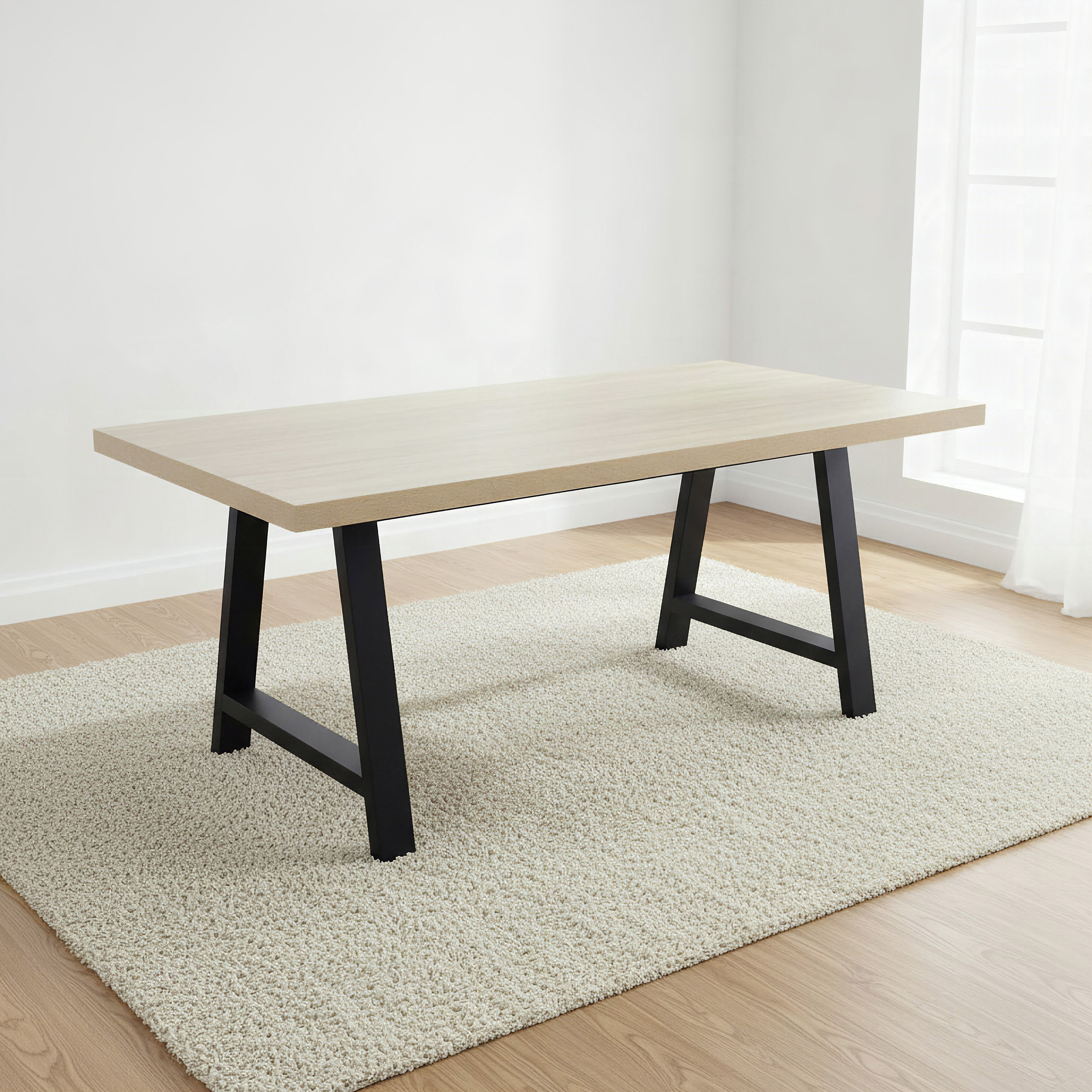 Iris 6-Seater A-Shaped Modular Dining Table-hbxdiningroom-diningtablesandsets-diningtables-sixseater-image-1
