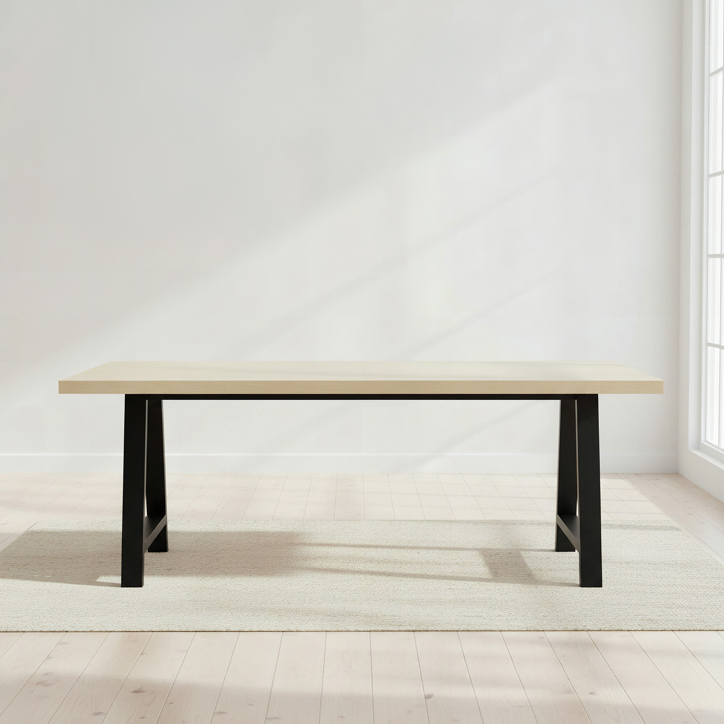 Iris 6-Seater A-Shaped Modular Dining Table-hbxdiningroom-diningtablesandsets-diningtables-sixseater-image-2