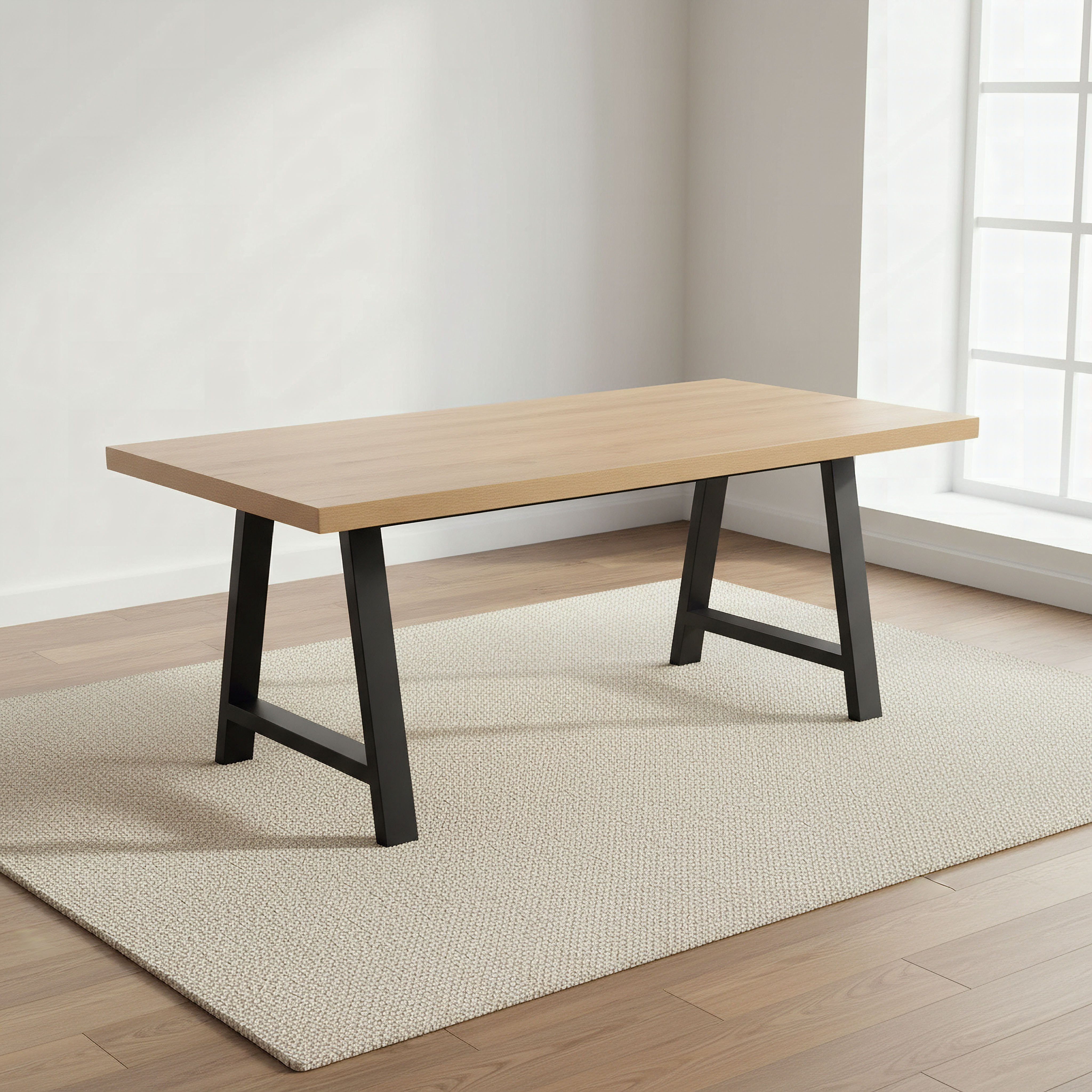 Iris 6-Seater A Shaped Modular Dining Table-hbxdiningroom-diningtablesandsets-diningtables-sixseater-image-1