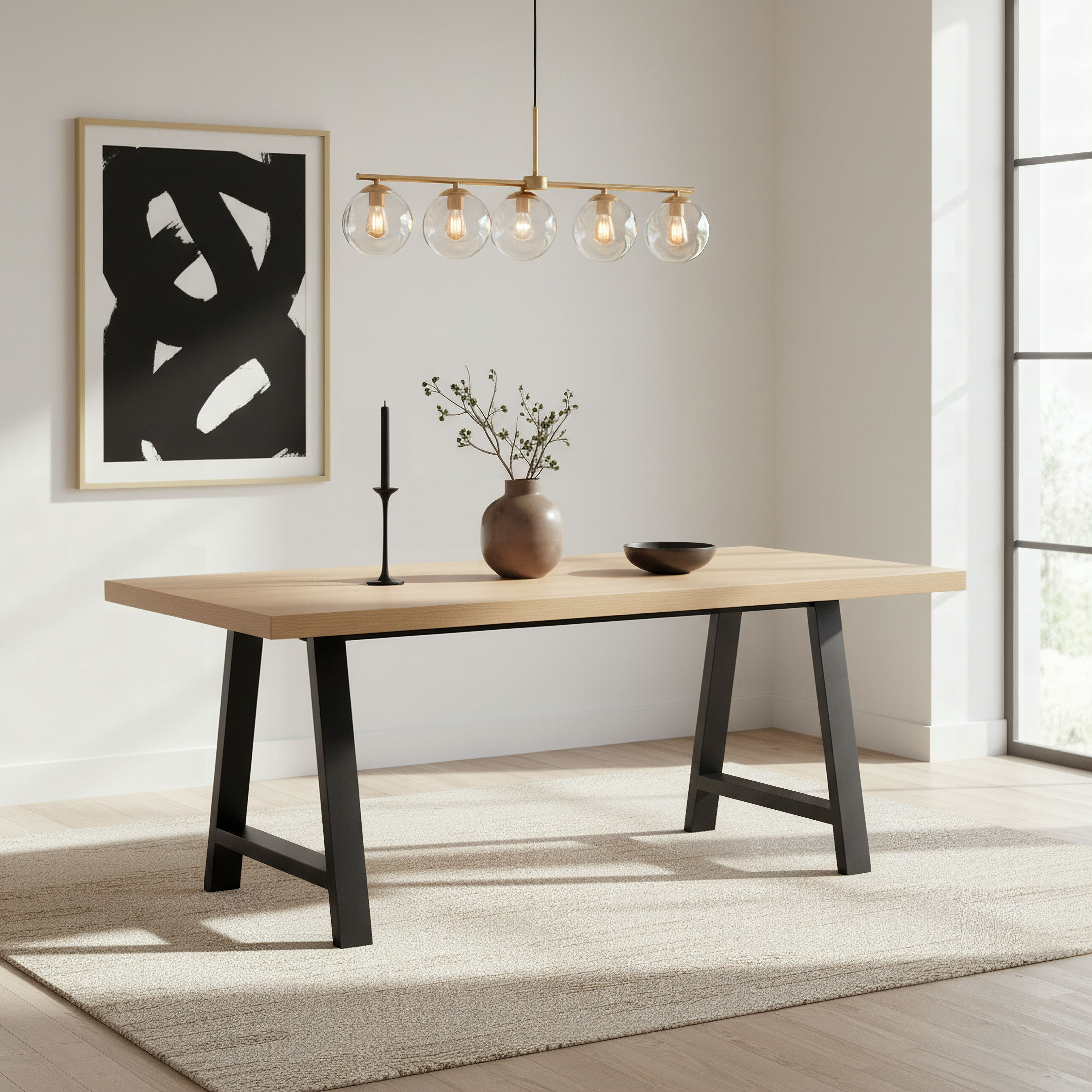 Iris 6-Seater A Shaped Modular Dining Table-hbxdiningroom-diningtablesandsets-diningtables-sixseater-image-5