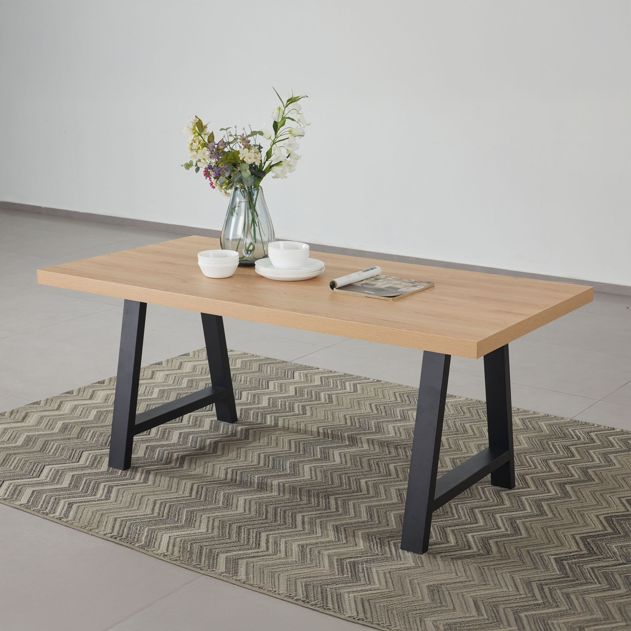 Iris 6-Seater A Shaped Modular Dining Table-hbxdiningroom-diningtablesandsets-diningtables-sixseater-image-6