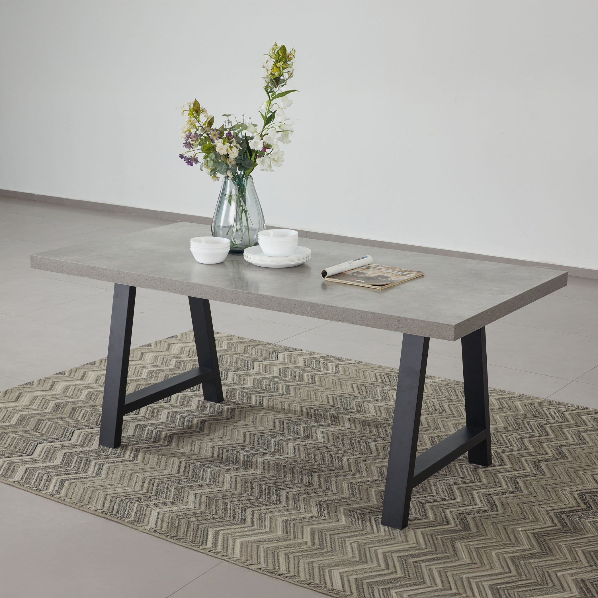 Iris 6-Seater A Shaped Modular Dining Table-hbxdiningroom-diningtablesandsets-diningtables-sixseater-image-6