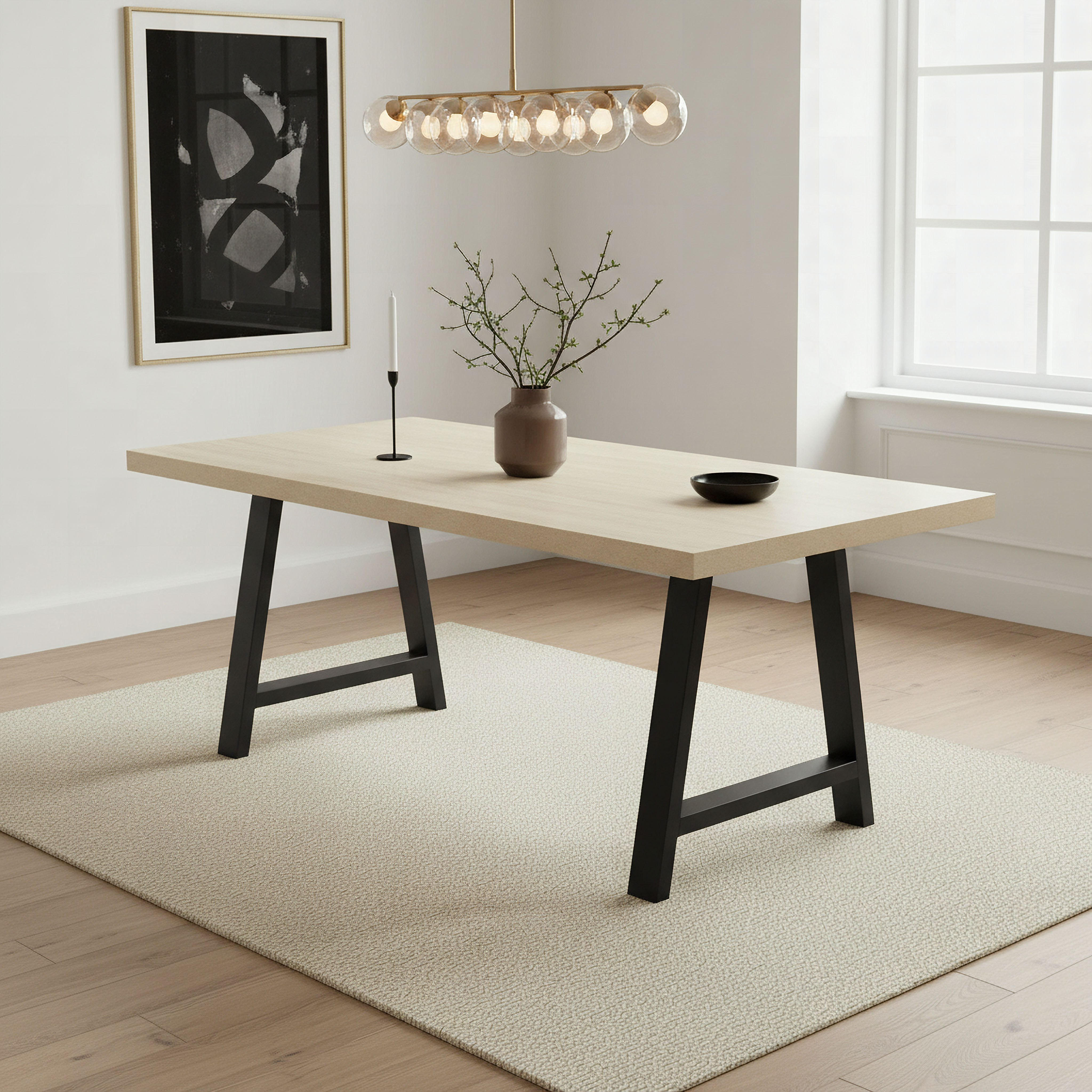 Iris 8-Seater A-Shaped Modular Dining Table-hbxfurniture-diningroom-diningsets-eightseater-image-5