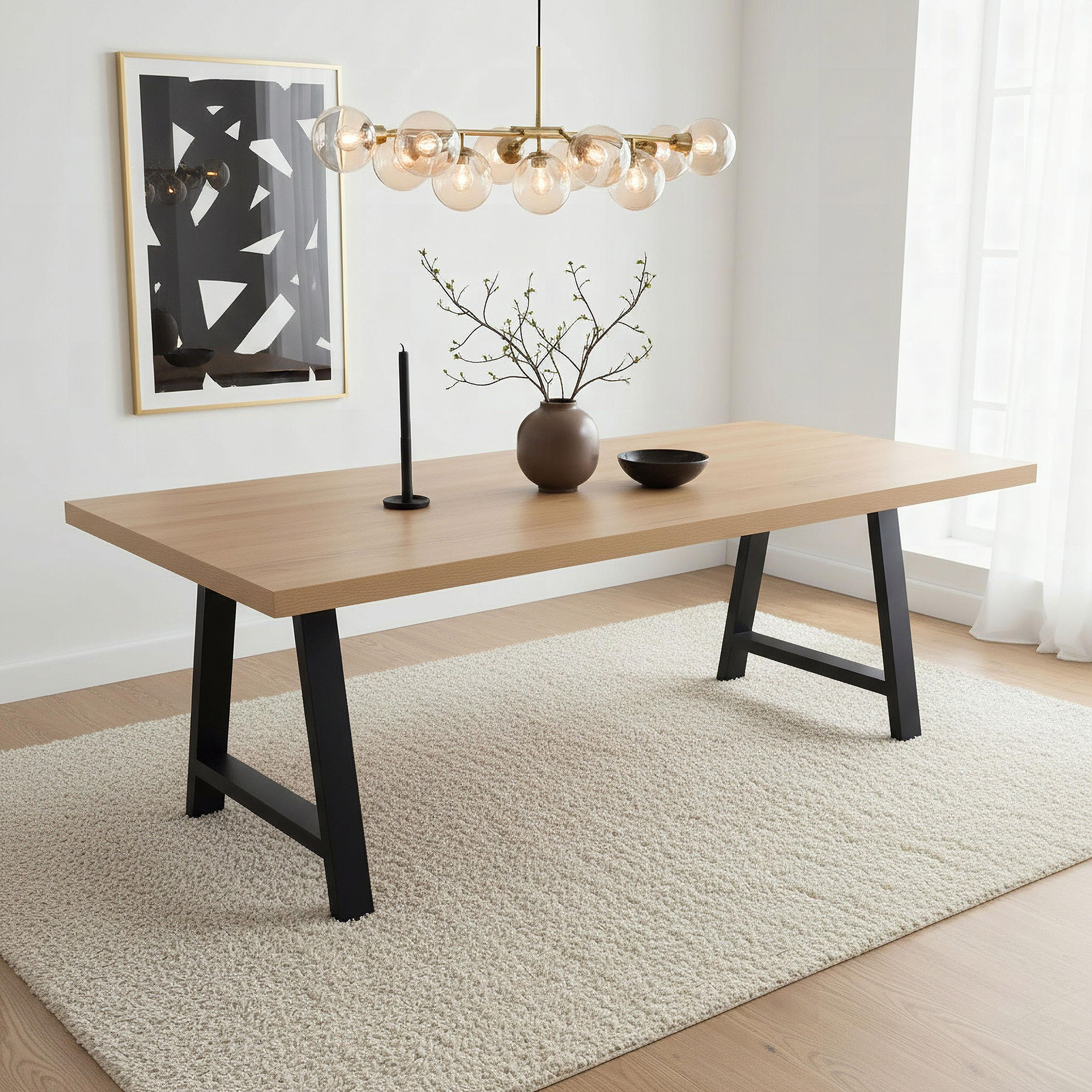 Iris 8-Seater A Shaped Modular Dining Table-hbxfurniture-diningroom-diningsets-eightseater-image-5