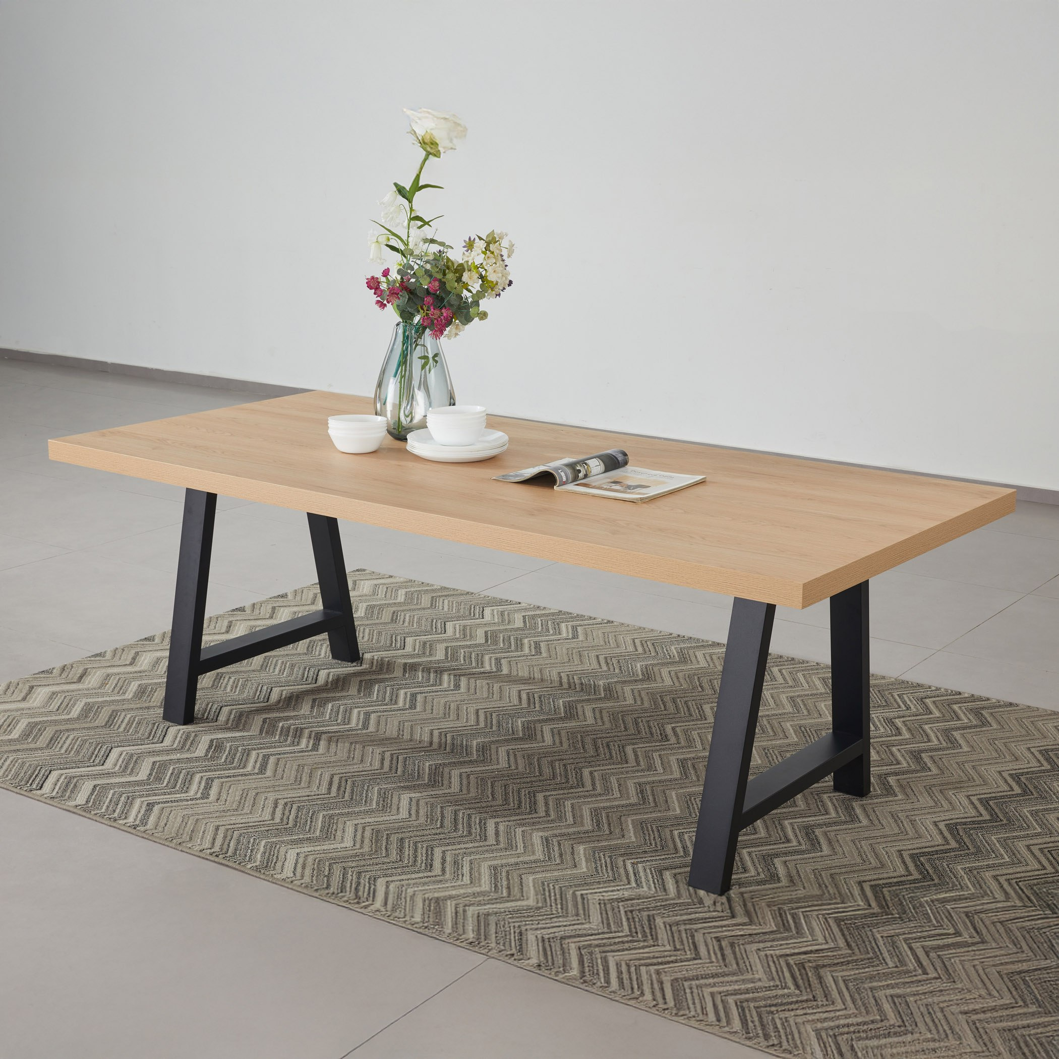 Iris 8-Seater A Shaped Modular Dining Table-hbxfurniture-diningroom-diningsets-eightseater-image-6