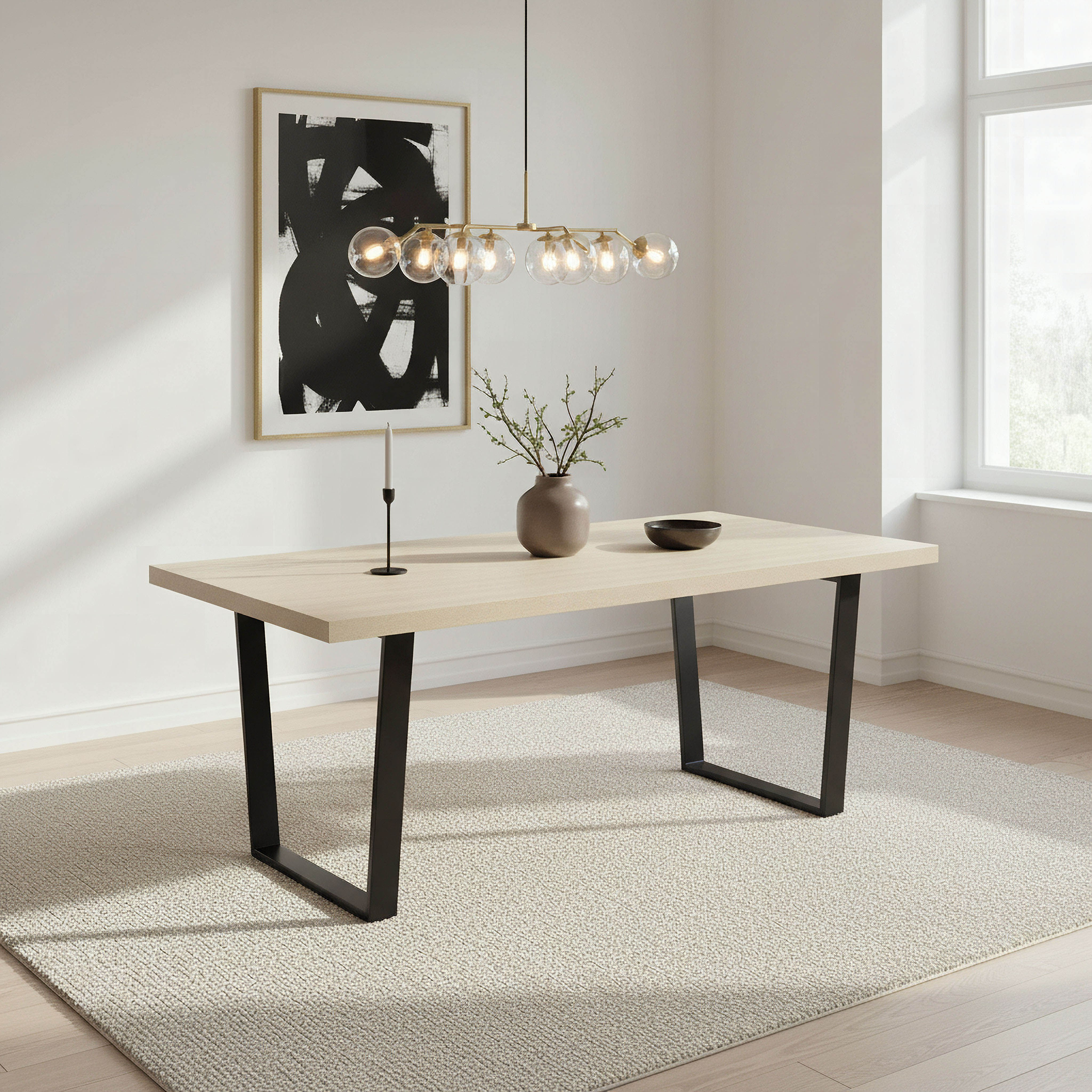 Modula Dining Table Buy Iris 6-Seater U-Shape Modular Dining Table Online in Qatar | Homebox