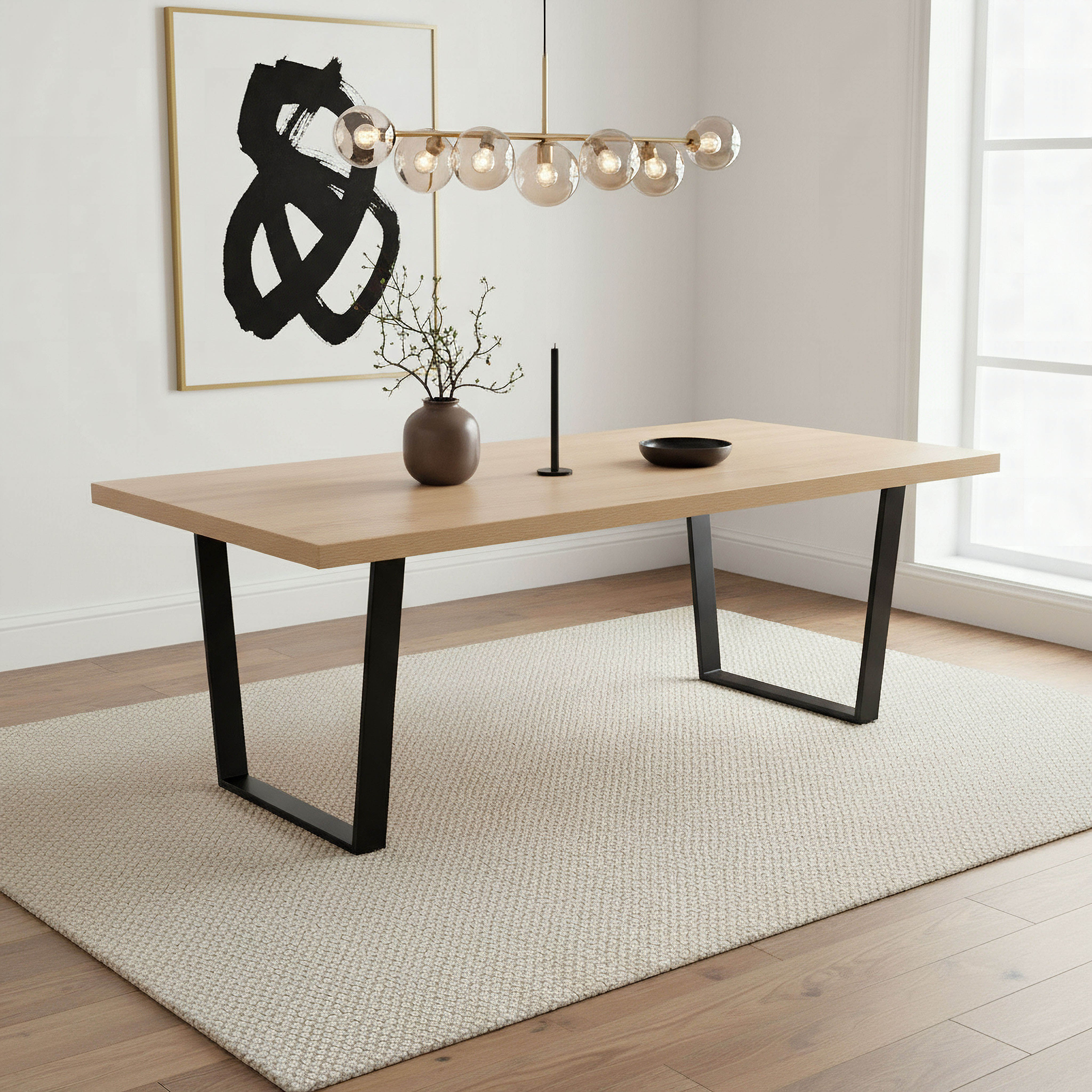 Iris 6-Seater U Shape Modular Dining Table-hbxdiningroom-diningtablesandsets-diningtables-sixseater-image-5
