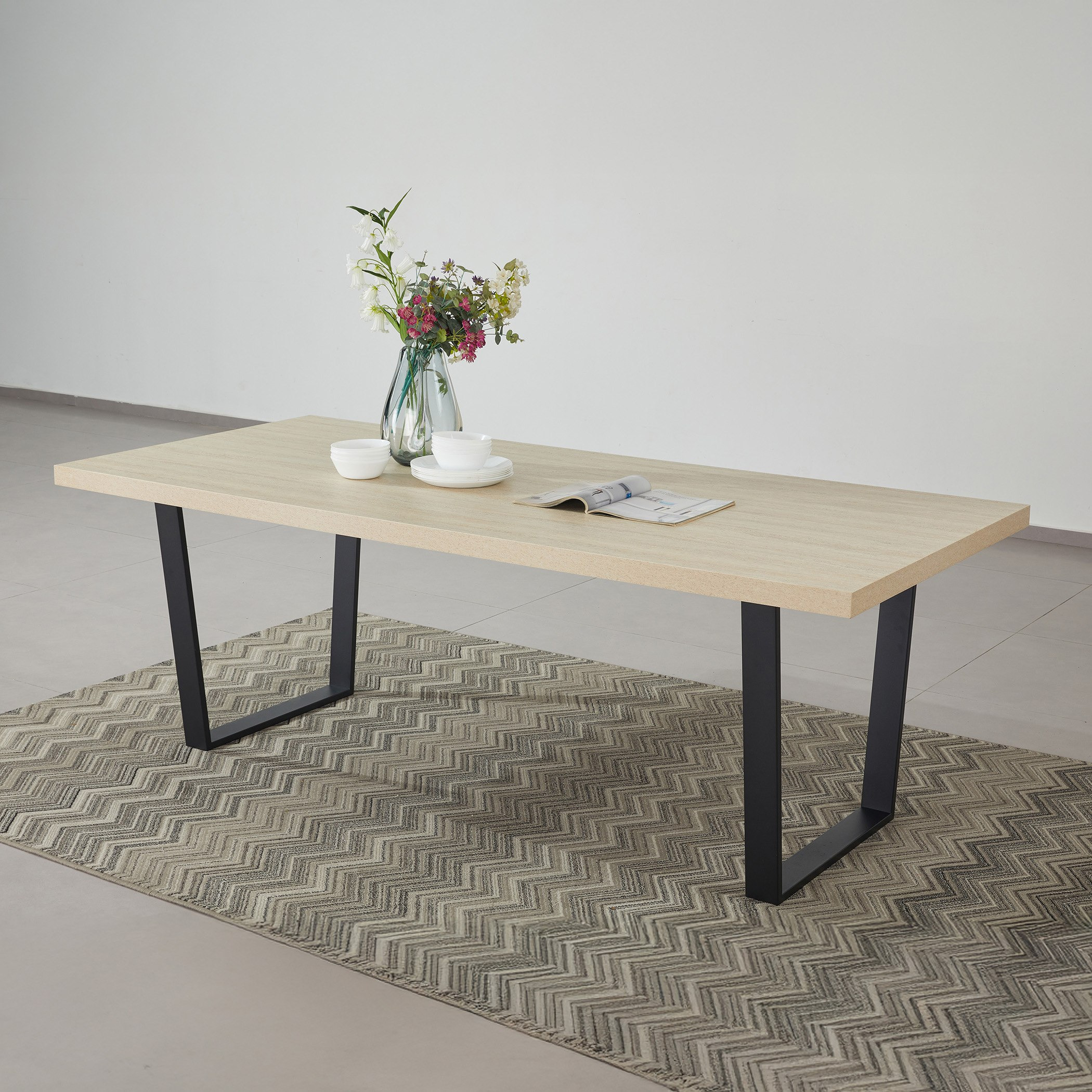 Iris 8-Seater U Shape Modular Dining Table-hbxfurniture-diningroom-diningsets-eightseater-image-6