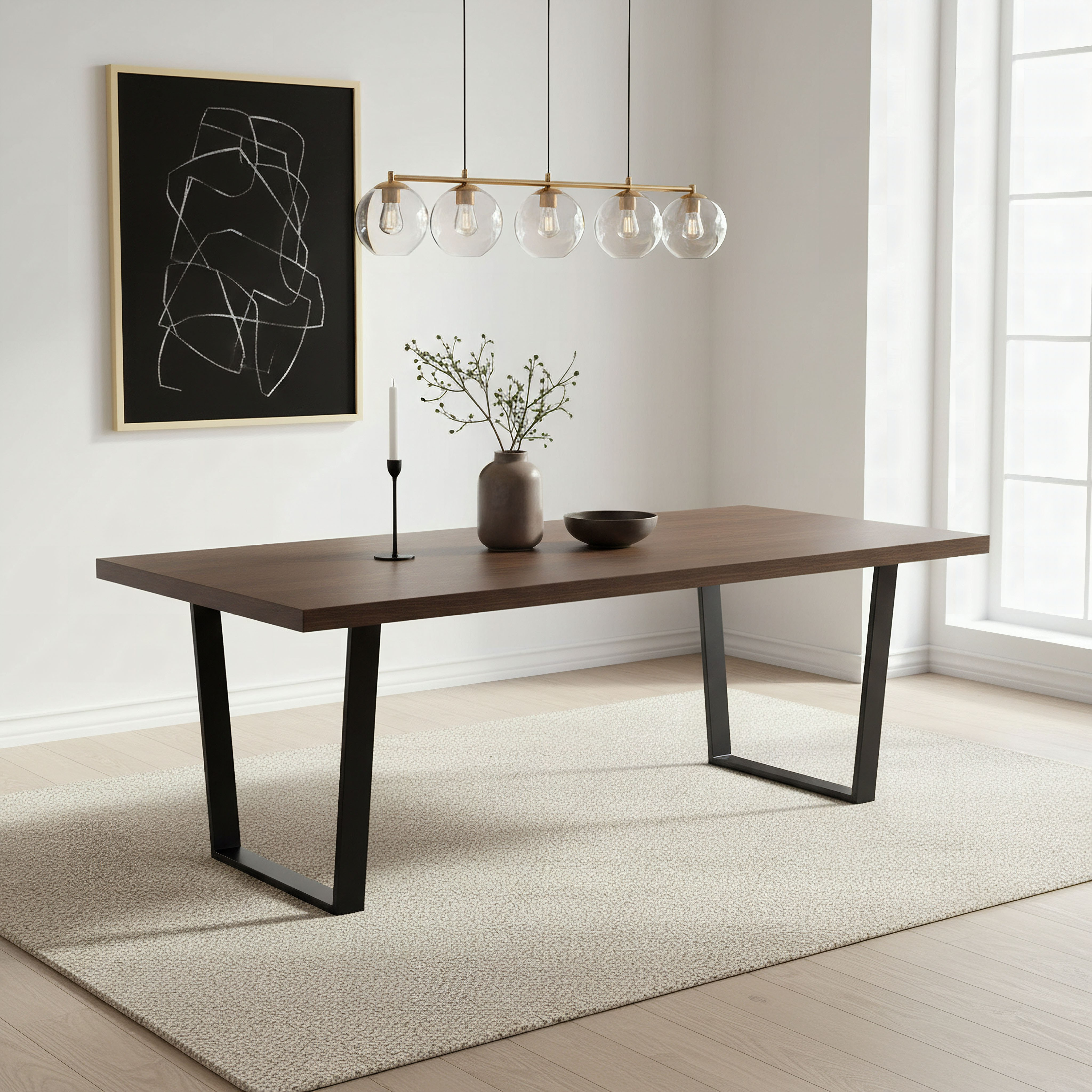 Iris 8-Seater U Shape Modular Dining Table-hbxfurniture-diningroom-diningsets-eightseater-image-5